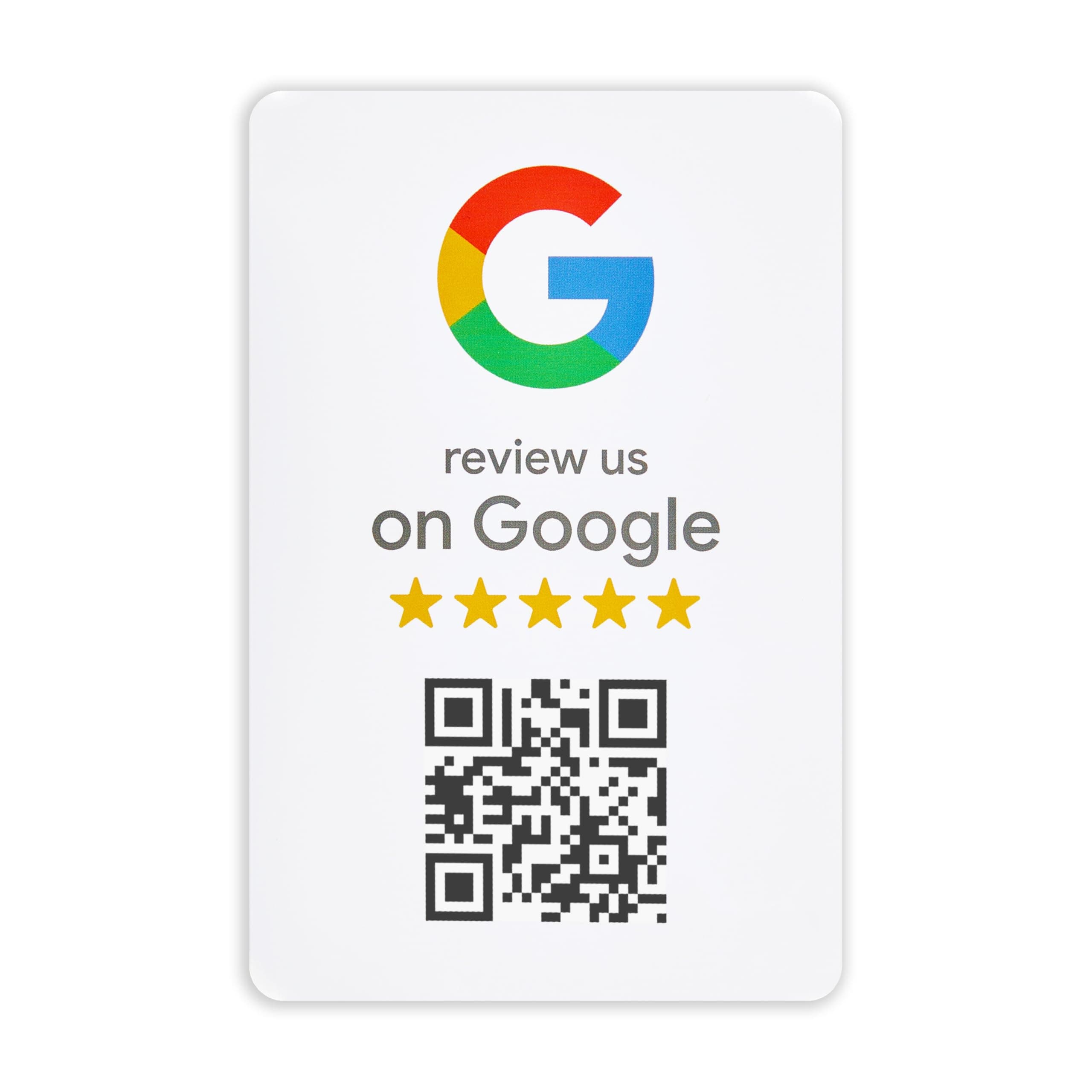 Google Review Sticker - QR Code Sign for Small Business, Get More Customer Reviews, Must Have for Office, Trade Shows & Vendor Booths, Essential Marketing Accessories and Supplies