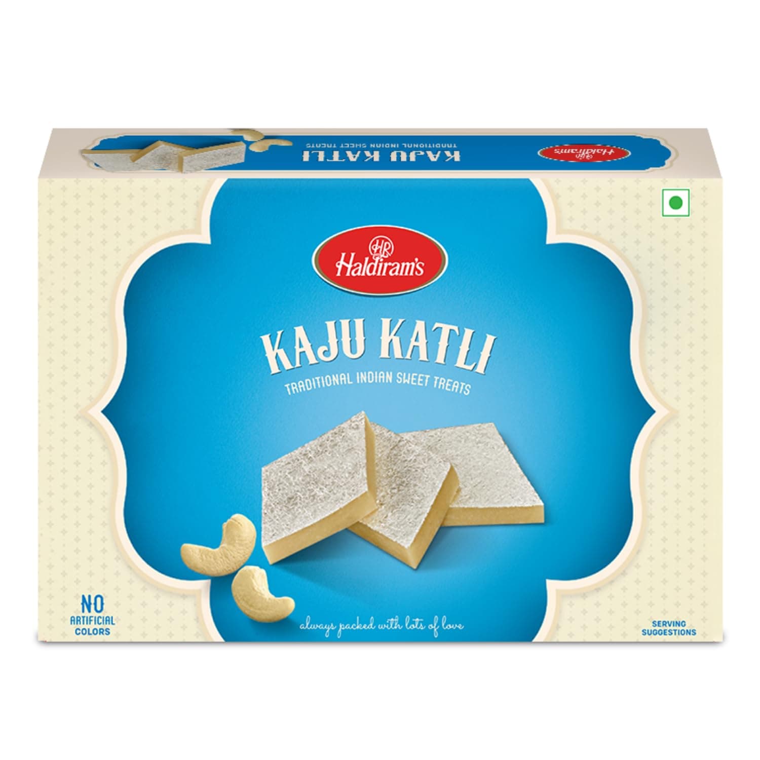 Haldiram's Kaju Katli 200g | Traditional Indian Sweet | Indian Mithai | Kaju Barfi | No Added Colours | Premium Handcrafted Traditional Sweets | Made with Finest Cashews | Fresh Product | Gift Pack for Festival