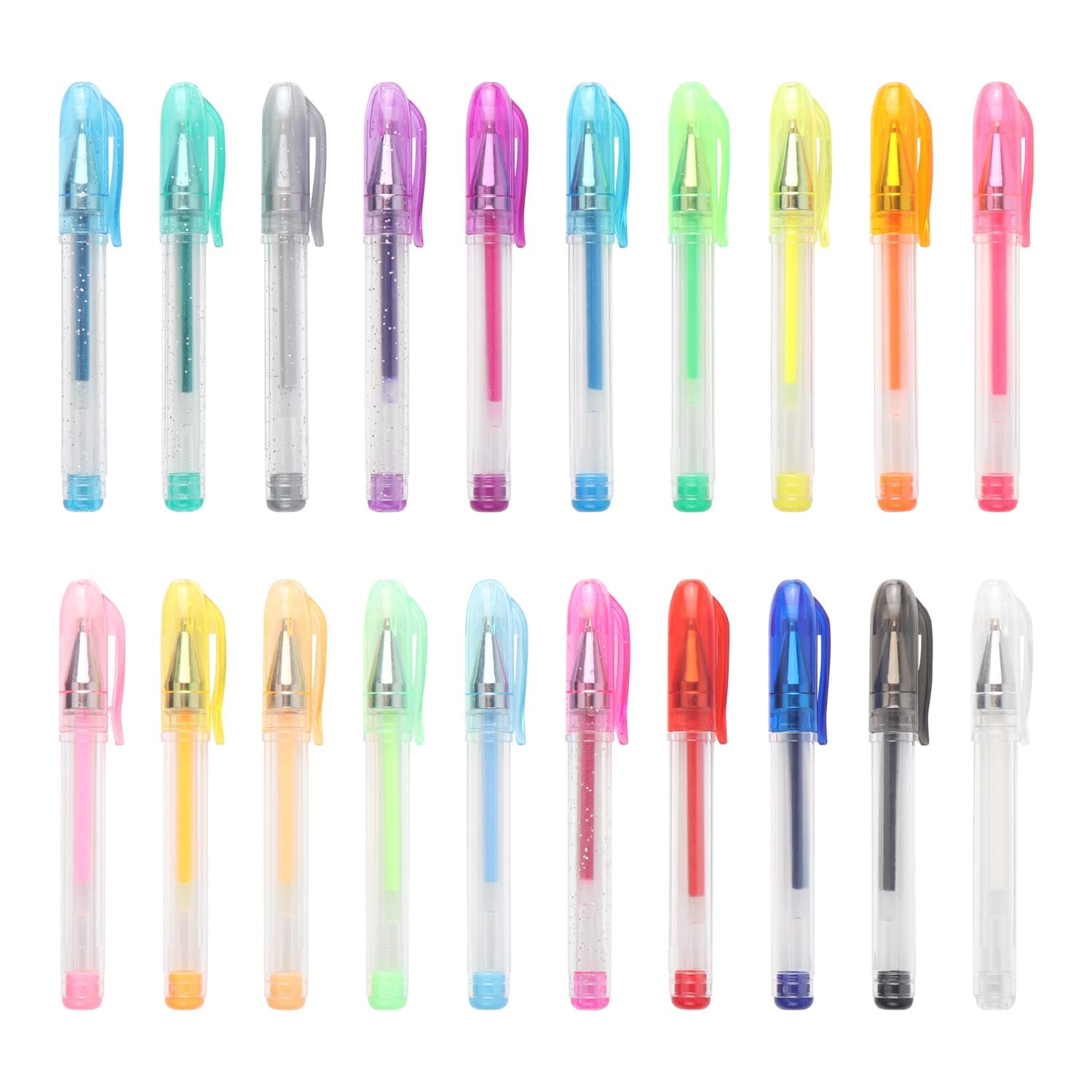 NIKO Gel Pen Mini 20 Glitter Colored Pens ,1 Pack