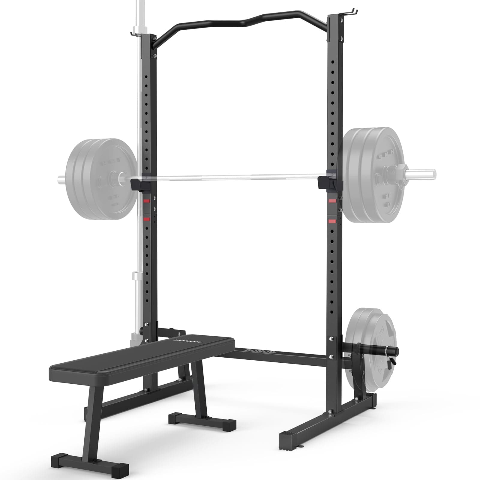 DONOW Olympic Weight Bench with Squat Rack Adjustable Workout Bench with Rack for Bench Press Sthrength Training