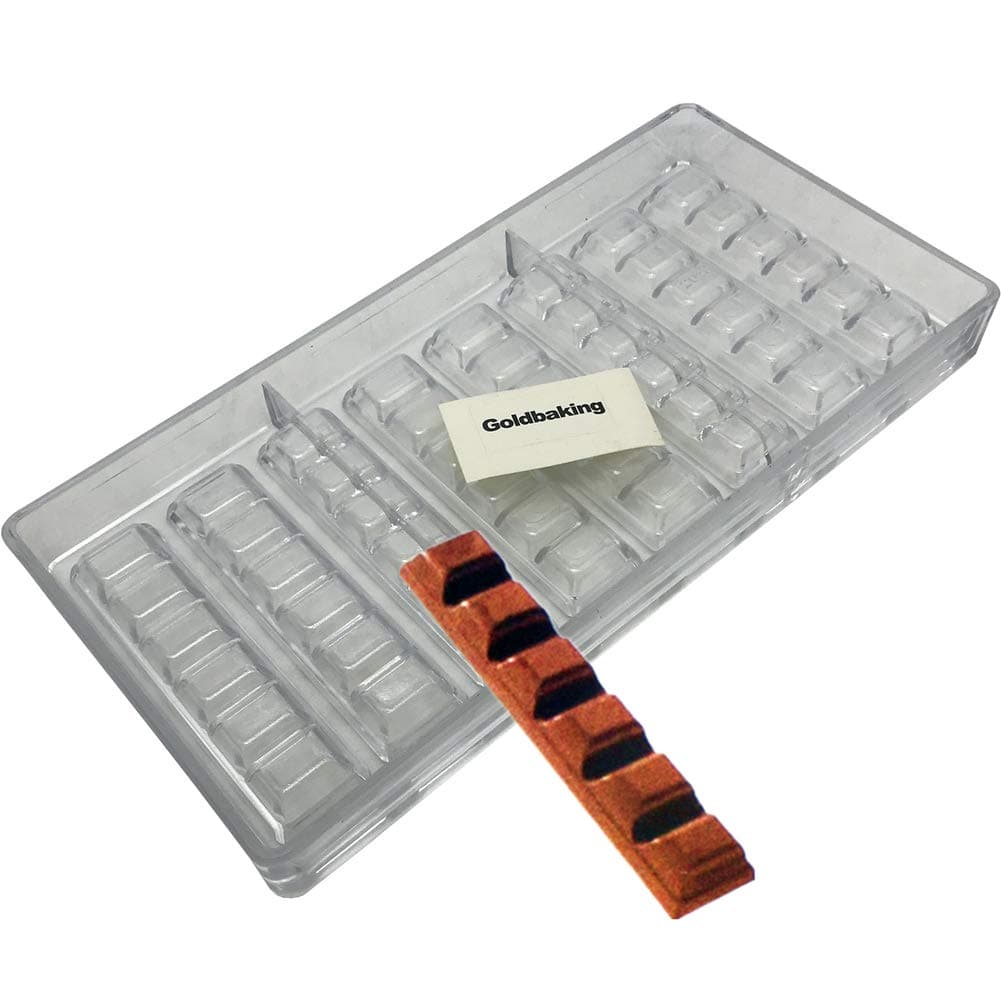 Goldbaking Polycarbonate Bar Chocolate Mold DIY Chocolate Tools 2010 transparent