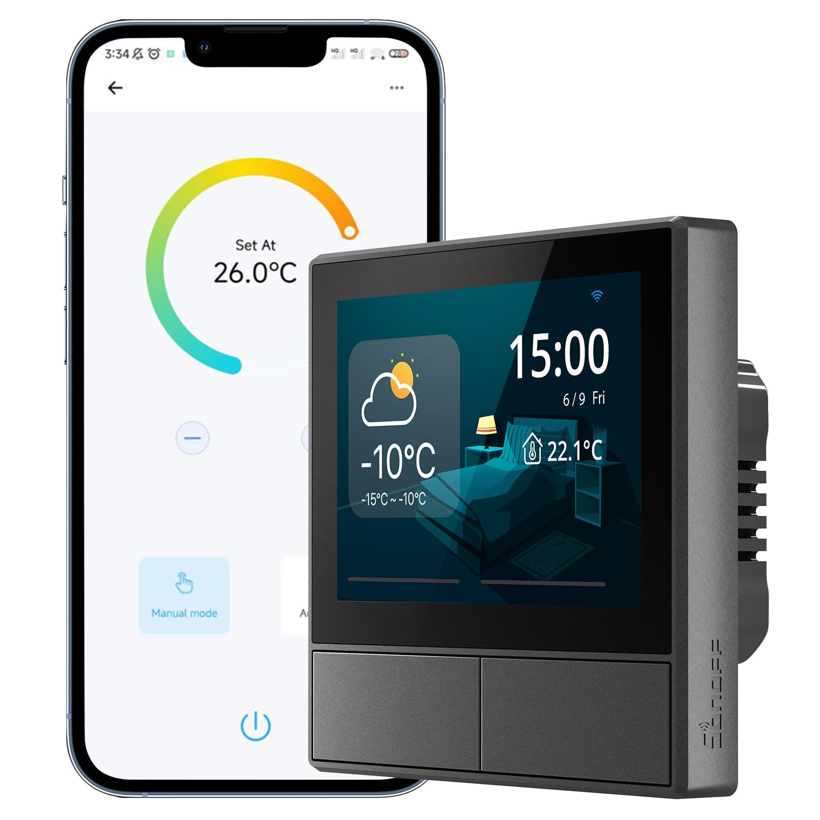 NSPanel EU Smart Scene Wall Switch Intelligent Color LCD Touch Smart