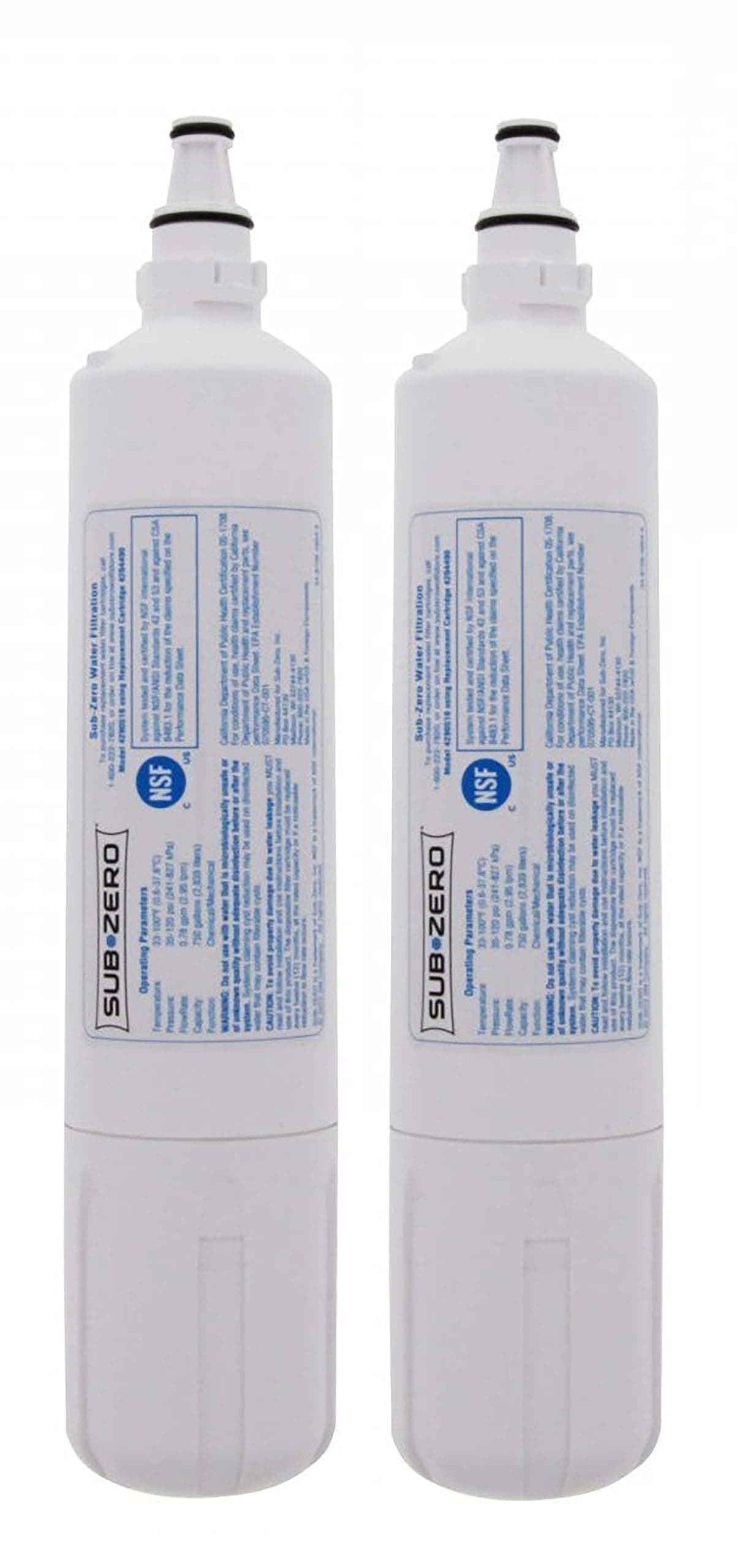 Sub-Zero Fridge Filter 4204490 Refrigerator Water Filter Replacement Cartridge 2 Pack