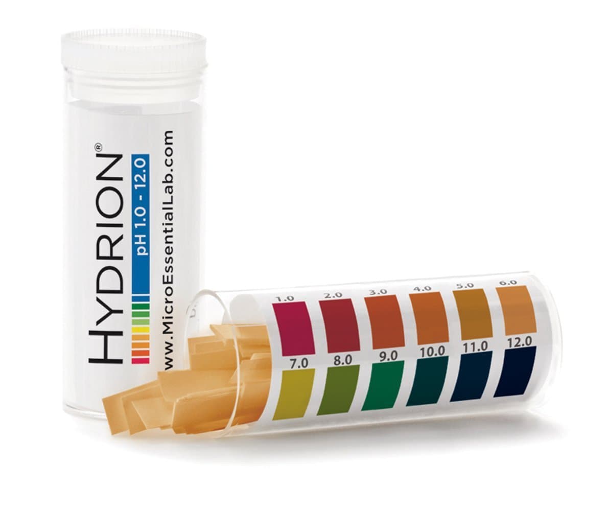 pH Strips ph range 1-12 100 strips per vial