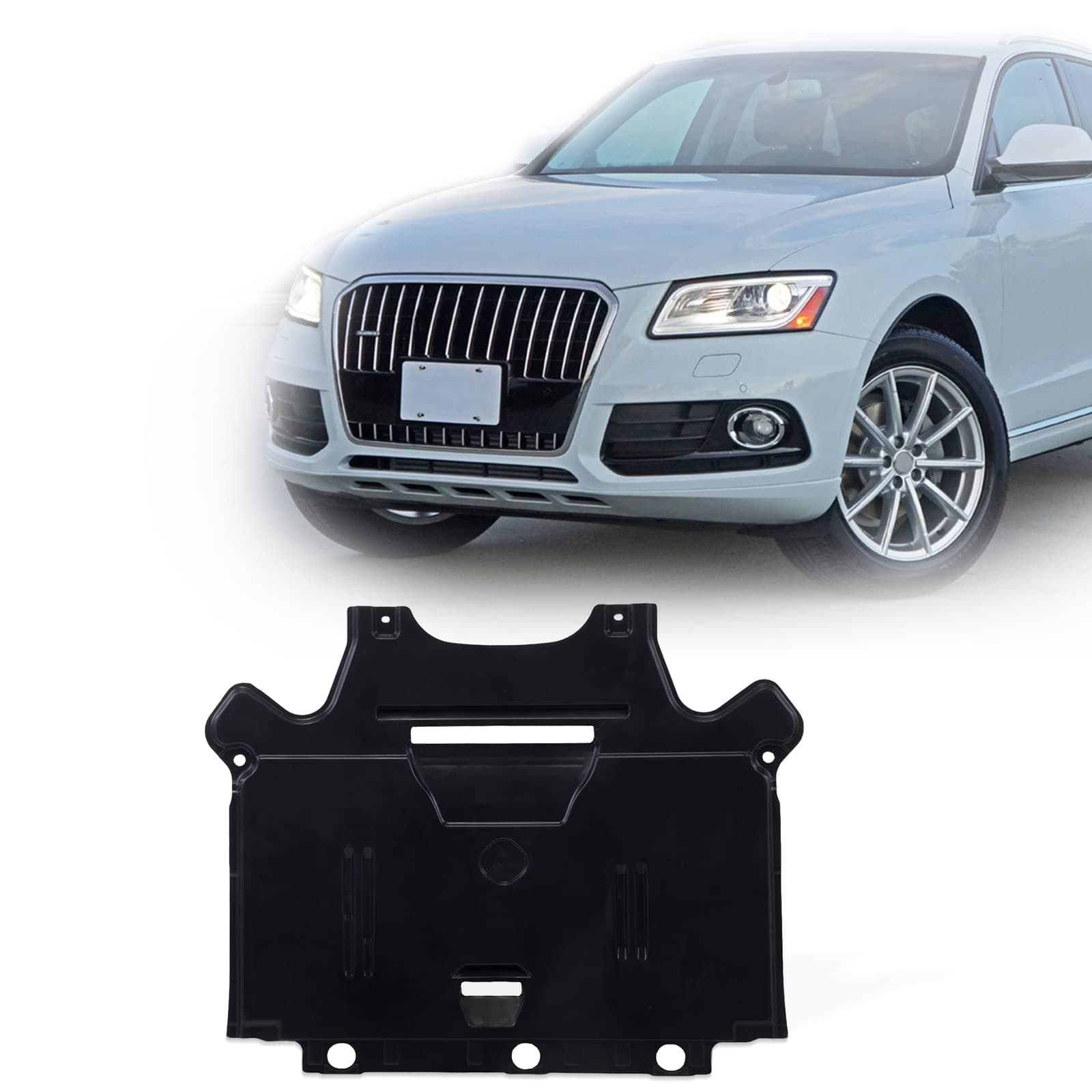 Perfit Liner Rear Plastic Lower Engine Cover Compatible With AUDI 2009-2014 A4 2011-2017 Q5 Fits AU1228120 8K1863822J