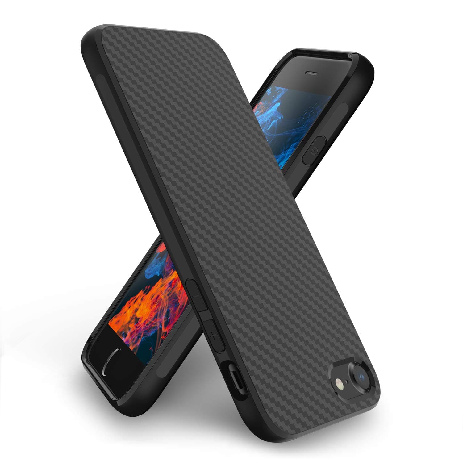 Syncwire iPhone 8 Case/iPhone 7 Case/iPhone SE 2020 Case, Ultra-Thin Soft iPhone 7/8 Phone Case with Carbon Fiber Texture Design, Drop-Protection Fully Protective Cover Case for iPhone 7/8/SE 2020