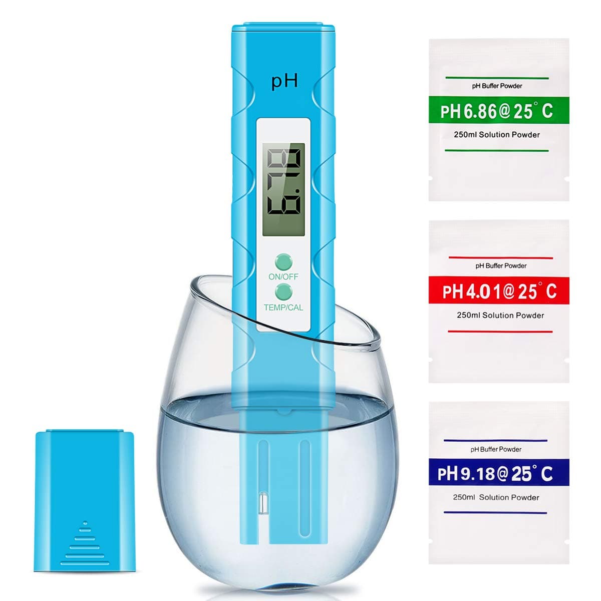 Digital PH Meter, PH Meter 0.01 High Accuracy Quality 0-14 Measurement Range for Household Drinking, Pool and Aquarium Water PH Tester Design with ATC