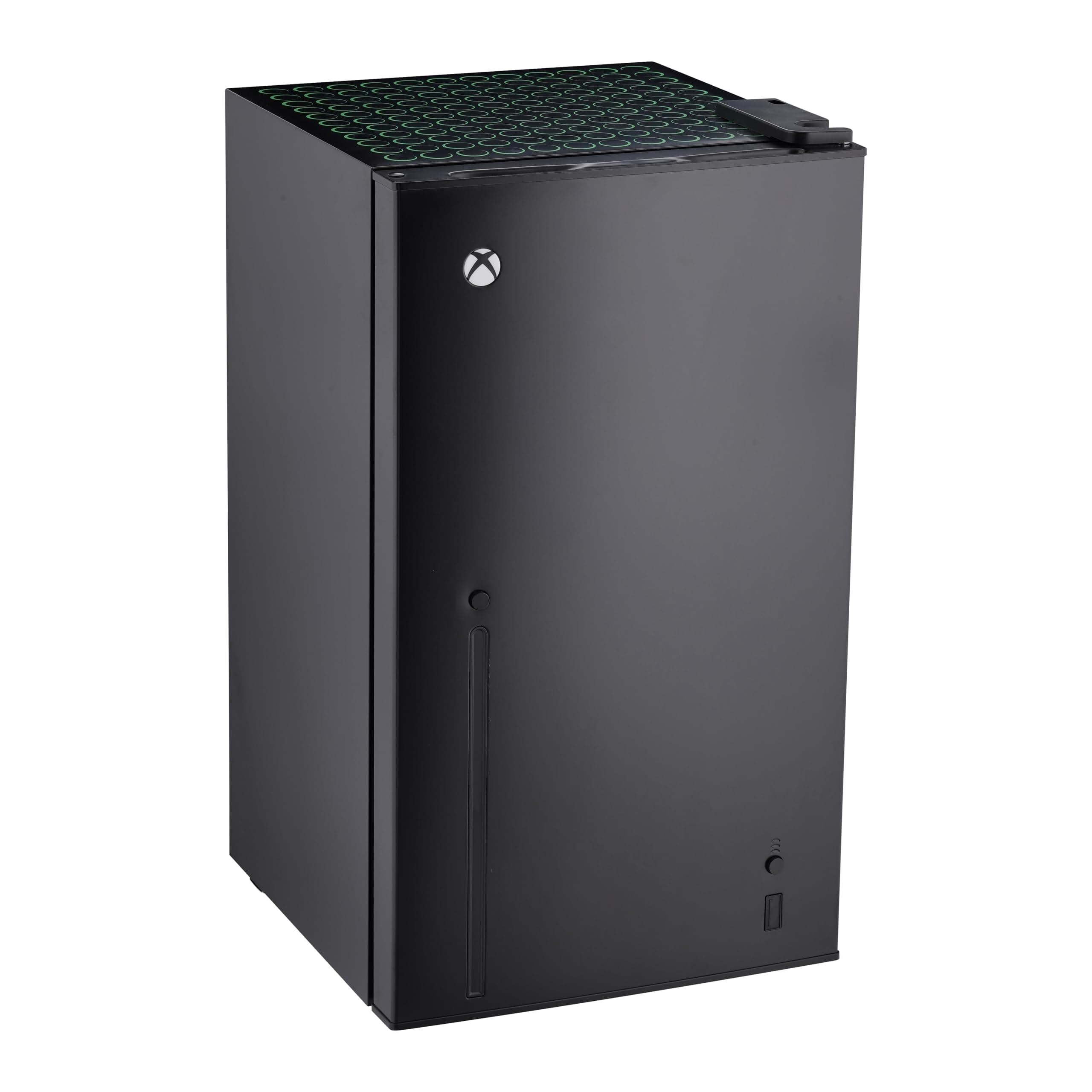 - Xbox Series S Fridge – 3.2 cu.ft. Large Compact Refrigerator, LED Lighting, Quiet Cooling, Reversible Door, Game Room Décor, Holds Drinks & Snacks