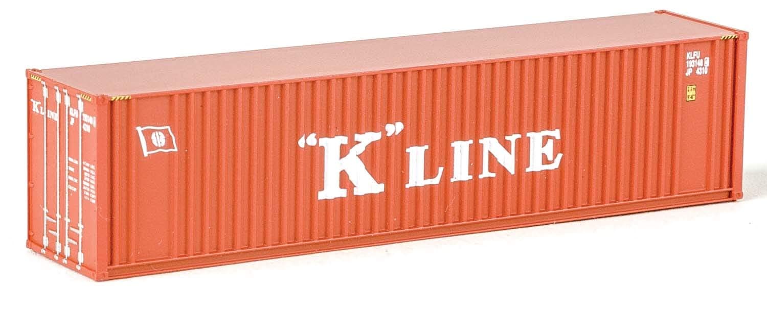 Walthers SceneMaster 40' Hi-Cube Ribbed Side Container-K-Line 949-8803 N Scale Model Railroad - Freight Model