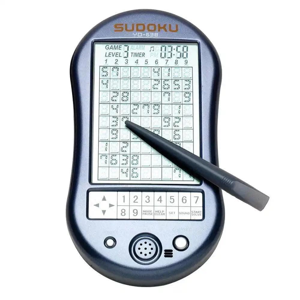 Bits and Pieces Handheld Sudoku Game, Electronic Pocket Size Sudoku Game with LED Screen, Measures 2-3/4 in. Wide x 4-3/4 in. Long x 3/4 in. Deep