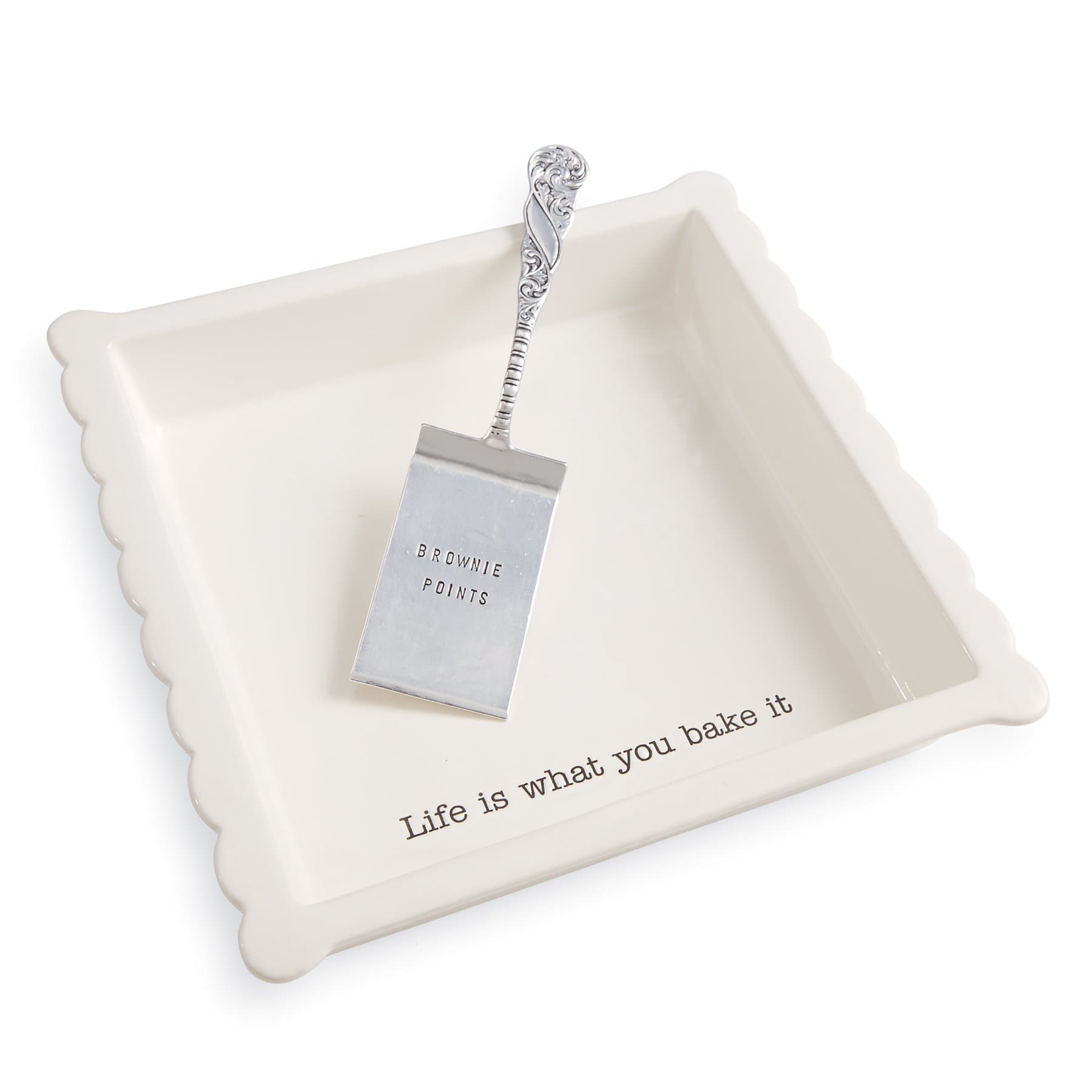 Brownie Baker Set, 3.35H X 13.4L X 13.1W, White