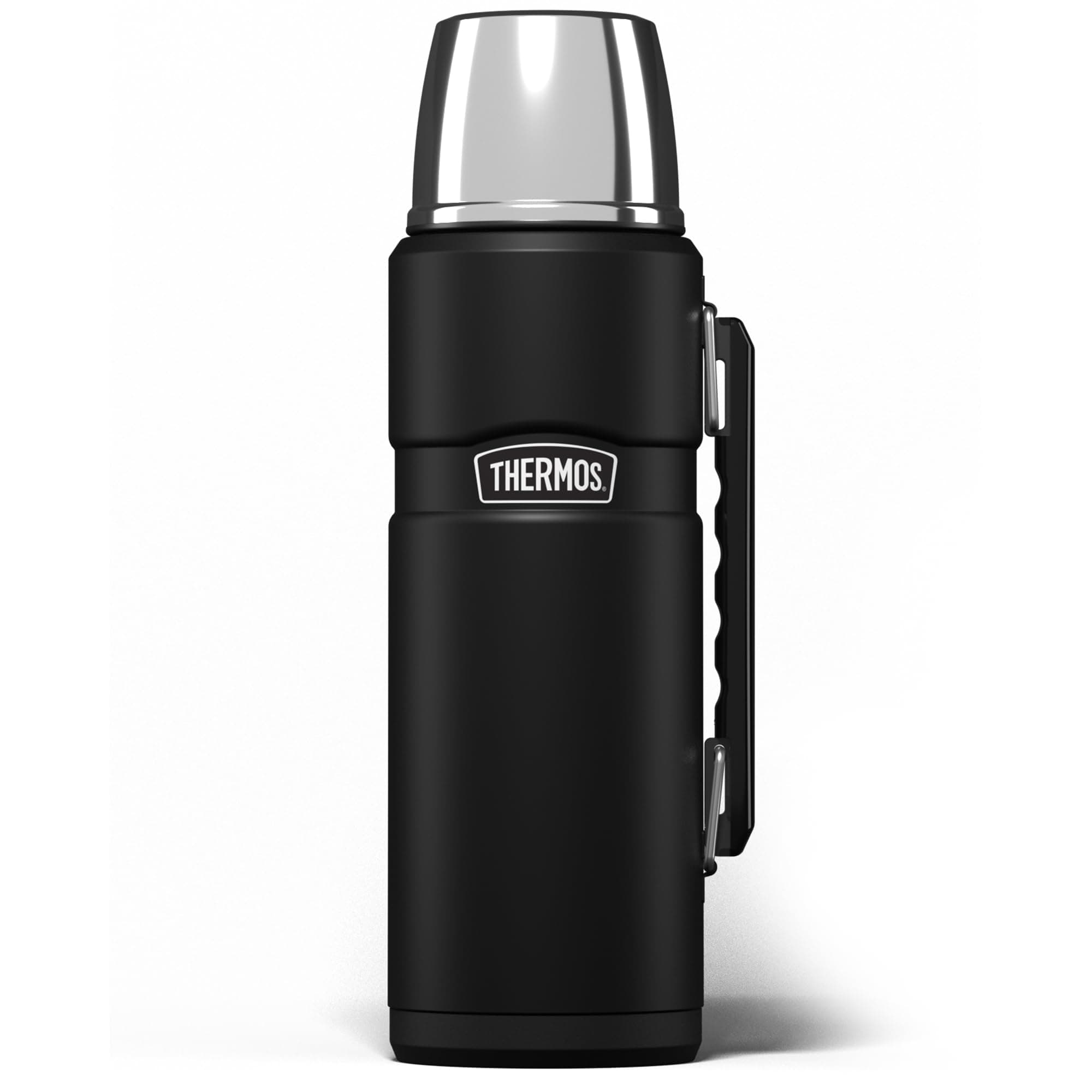 Thermos Stainless King Flask, Matt Black, 1.2 L