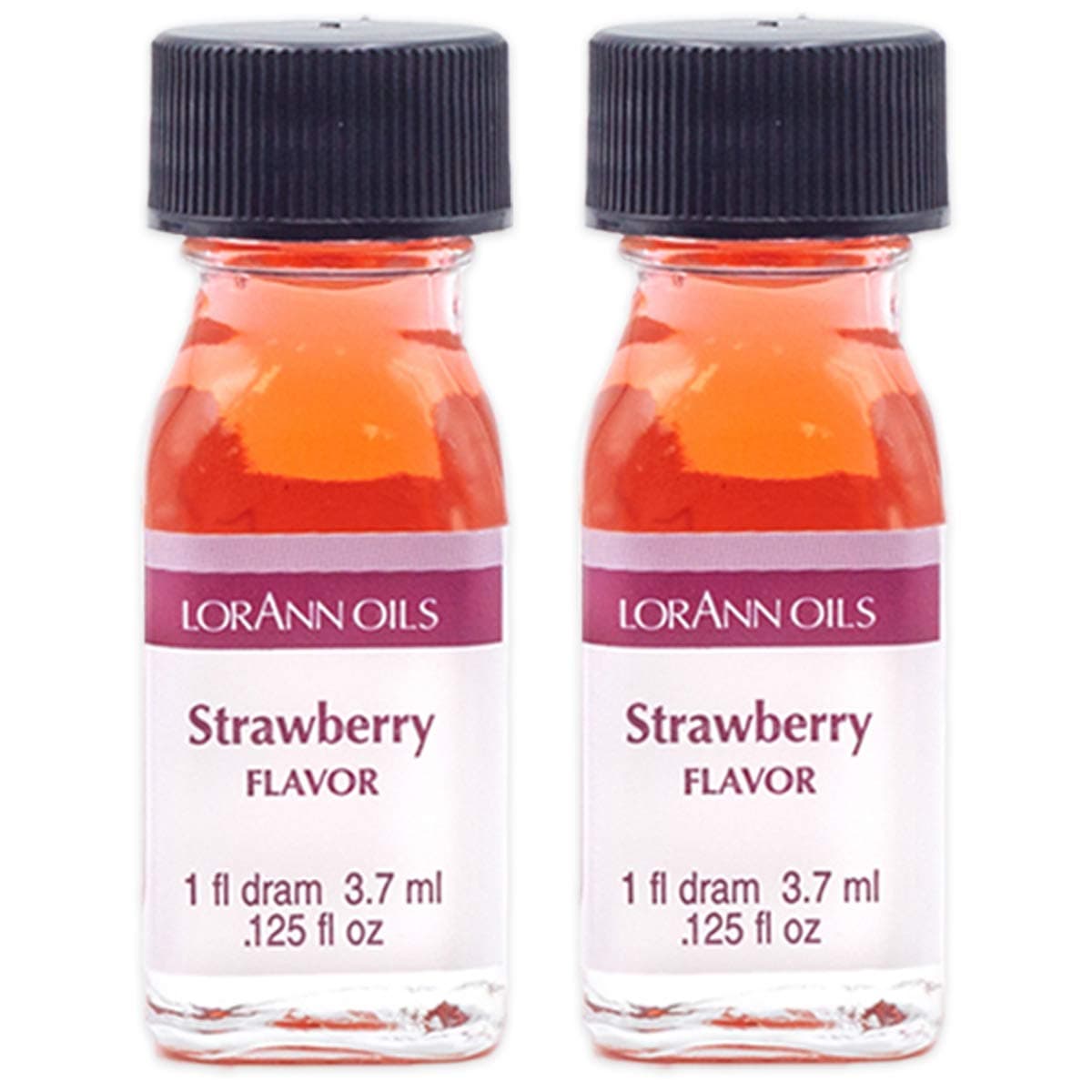Super Strength Flavoring - Used For Candy Making, Flavoring, Baking, Hard Candy, & Flavor Oils - Bold, Natural Flavors 4X Stronger Than Extracts - Strawberry, Pack of 2, 0.125 fl oz