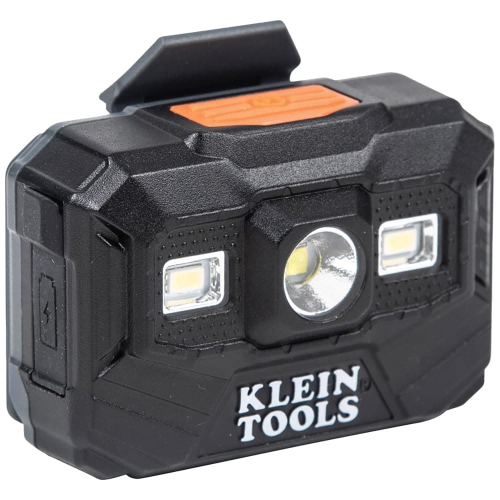 Klein Tools 56062 Rechargeable LED Headlamp / Worklight for Klein Hardhats, 3...
