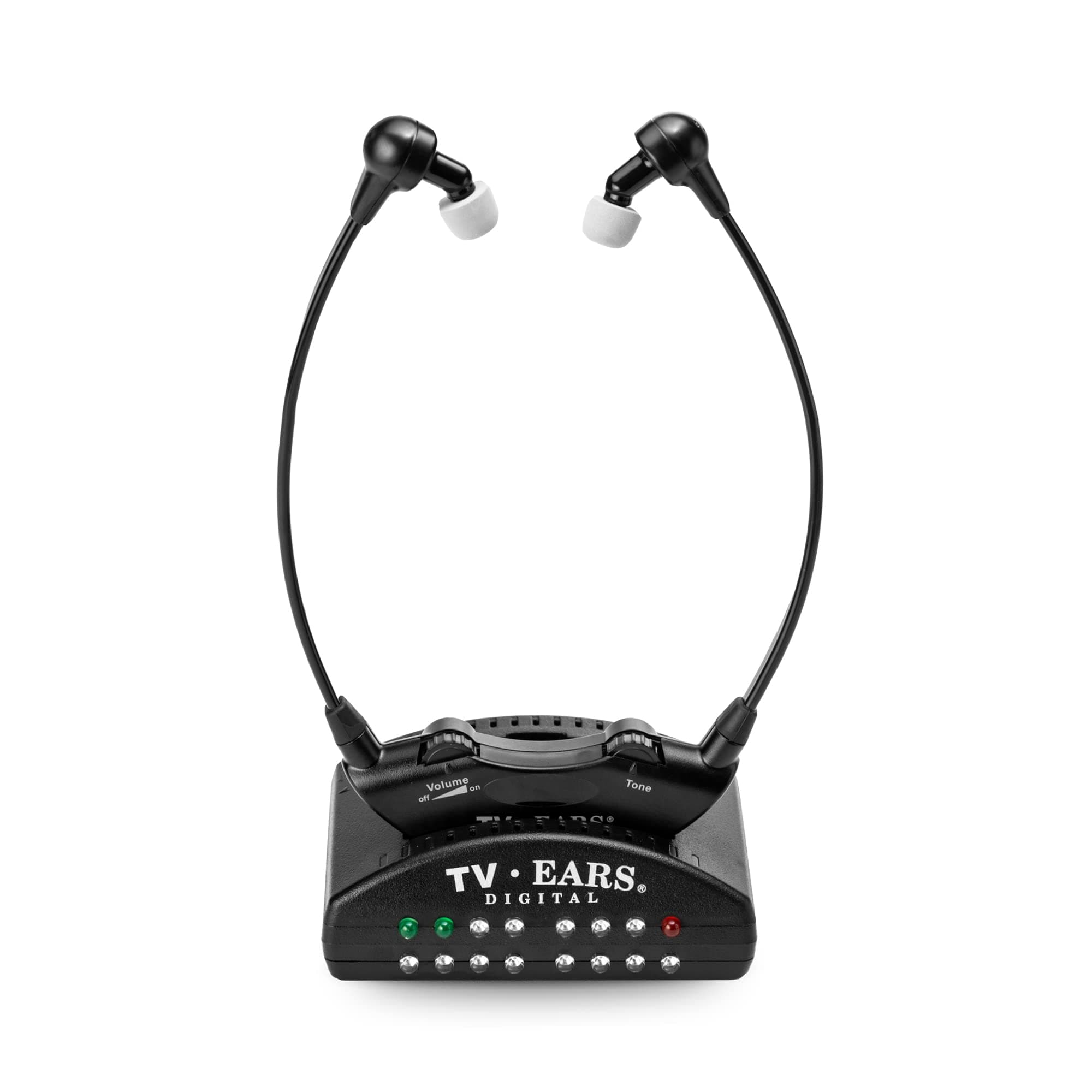 TV Ears Digital Wireless Headset System for Seniors – Personal Volume Control, TV Hearing Device, No Audio Delay, Plug-N-Play, Works with Most TV Brands, Ideal for Hearing Impaired – Model 11741