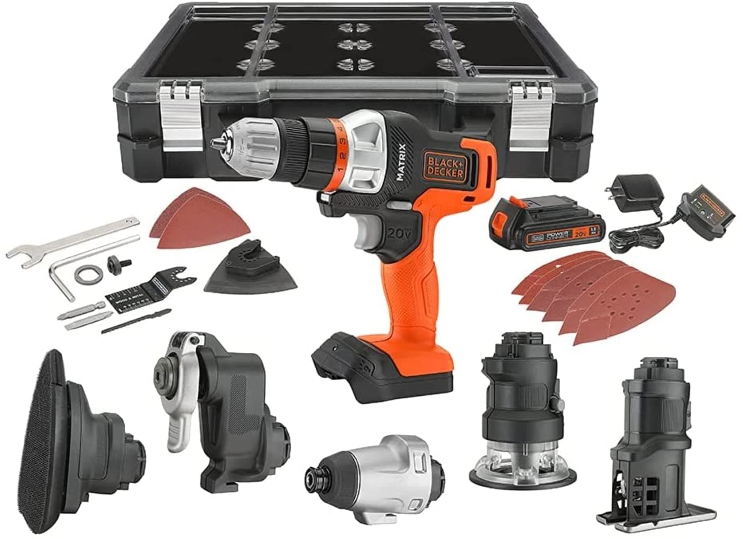 Black & Decker BDCDMT1206KITC Matrix 6 Tool Case & Tool Combo Kit