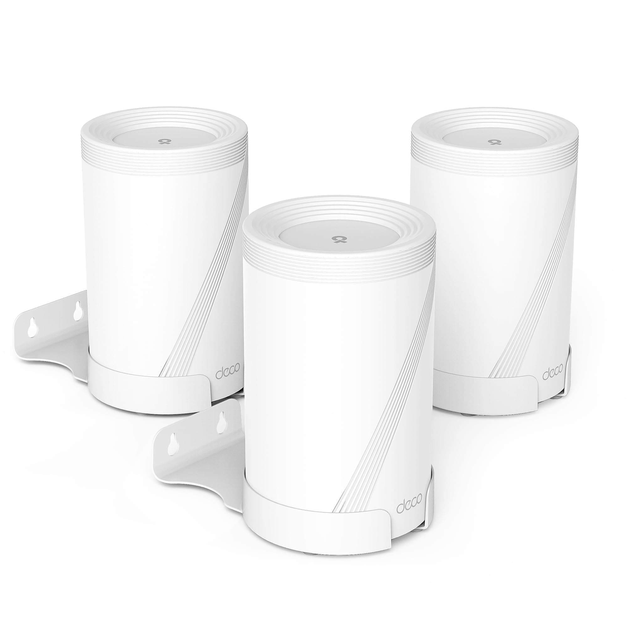 Wall Mount for TP-Link Deco BE63/BE65/BE10000 Mesh Wi-Fi 7 System, Space Saving Aluminium Alloy Holder, Pack of 3