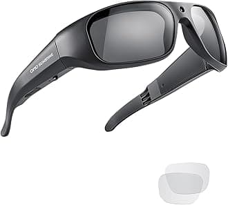 OhO Smart Camera Glasses, Full HD 1080P Polarized Sunglasses with 32GB Built-in Memory for Outdoor Sport, Men/Women