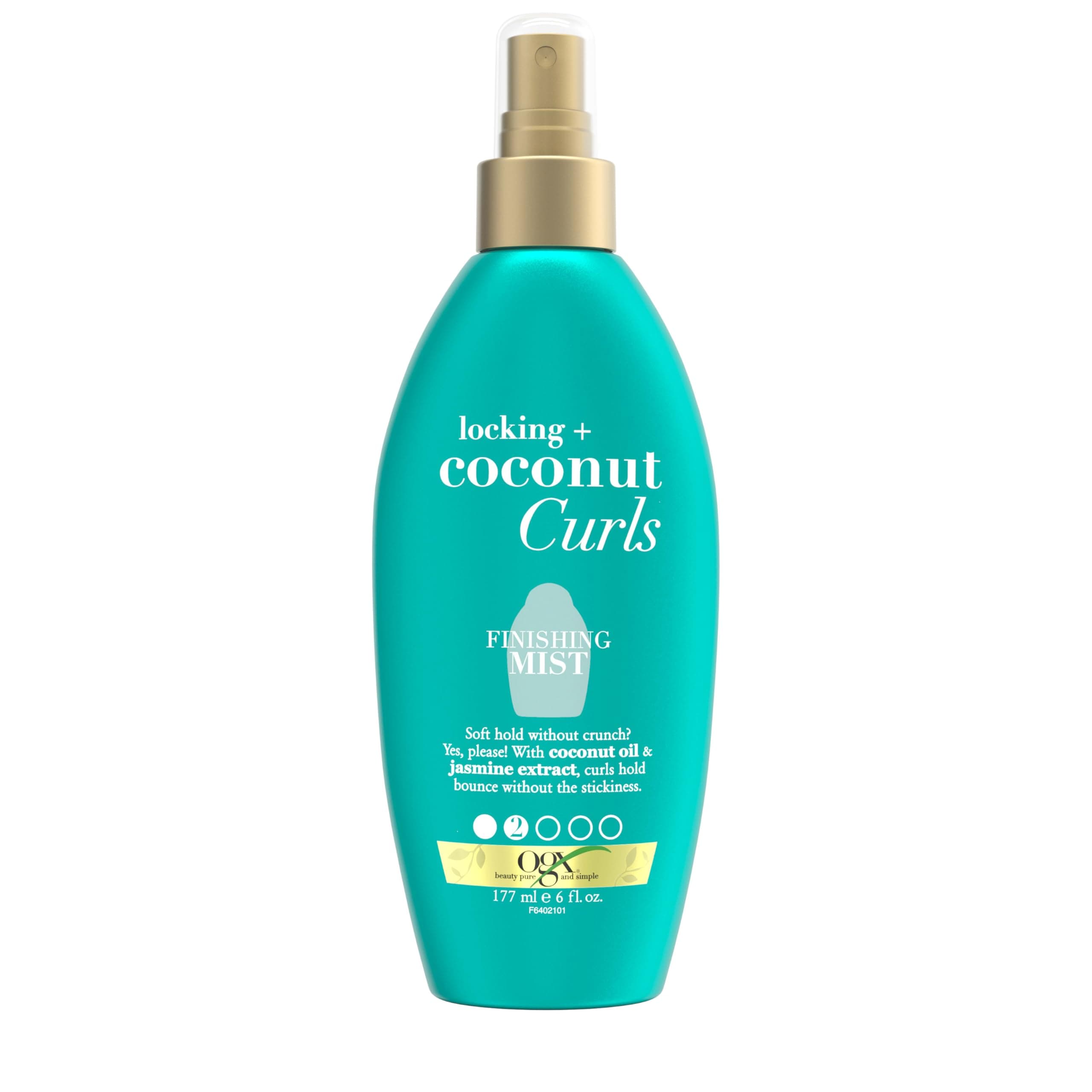 OGX Locking + Coconut Curls Finishing Mist, 6 Fl Oz