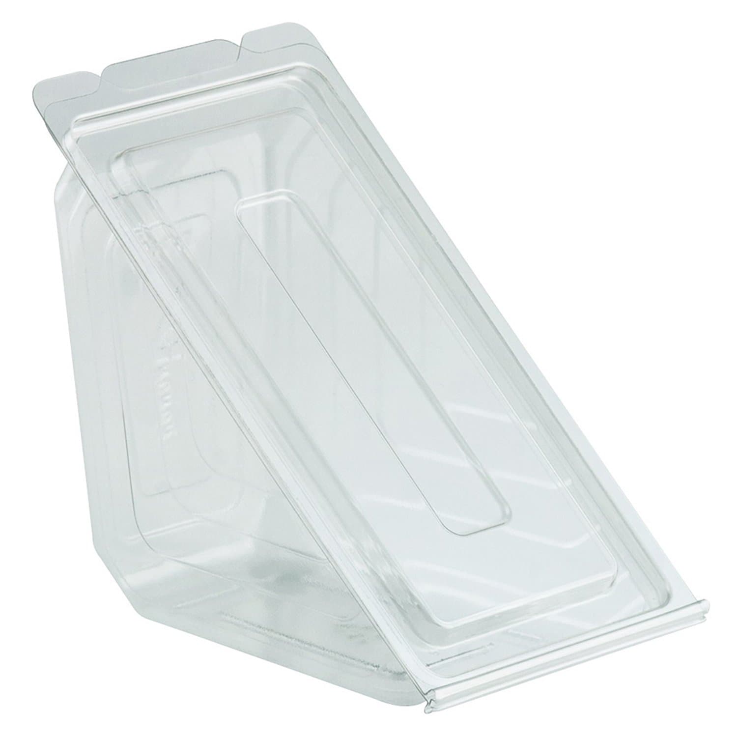 Anchor Packaging Clear Hinged Sandwich Wedge Container - 250 per Case