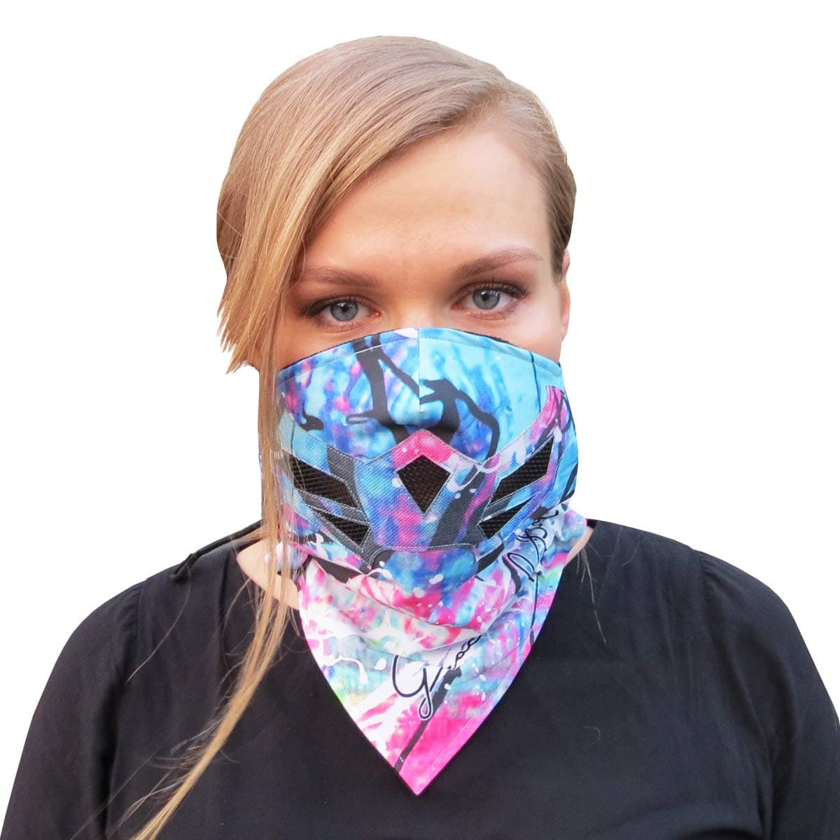 Half Face Mask for Cold Winter Weather. Use this Half Balaclava for Snowboarding, Ski, Motorcycle. (Many Colors) (Rainbow)