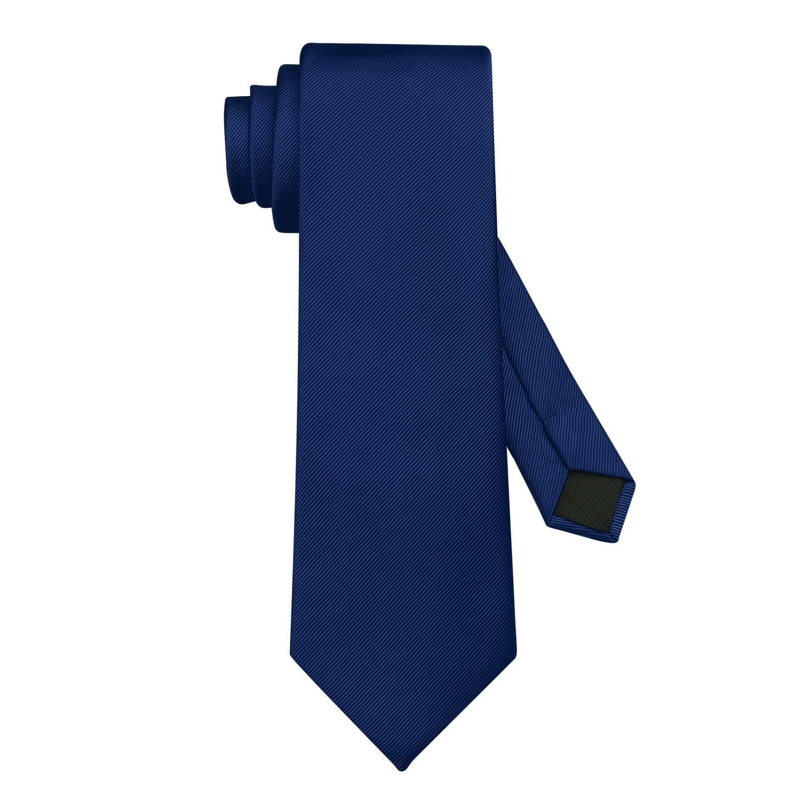 'DecTwig Men's Ties Solid Color Formal Neckties 3.15'' (8CM) Black Ties For Men'