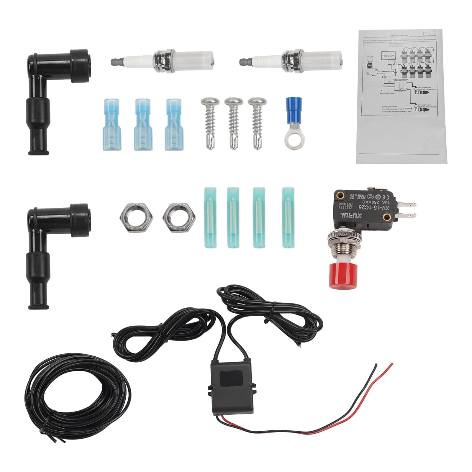 Dual Flame thrower Kit,Exhaust Flame Kit Compatible With Motorcycles,Cars,Trucks,Dual Flame thrower Kit