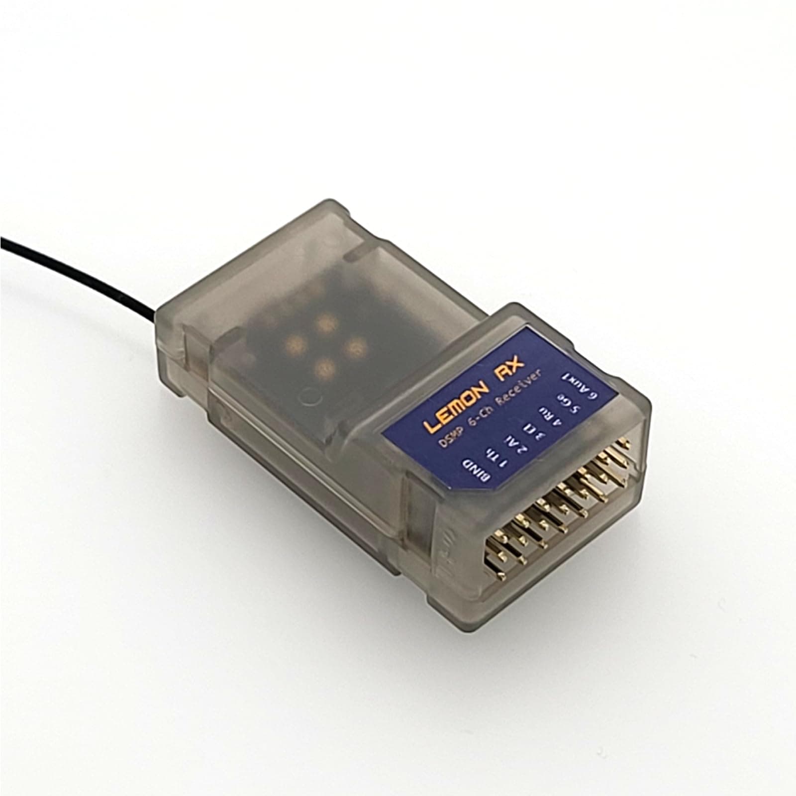 Compatible Spektrum Full-Range DSMP 6-CH Receiver, DSMX DSM2 Compatible 6-CH RC Receiver(1PCS