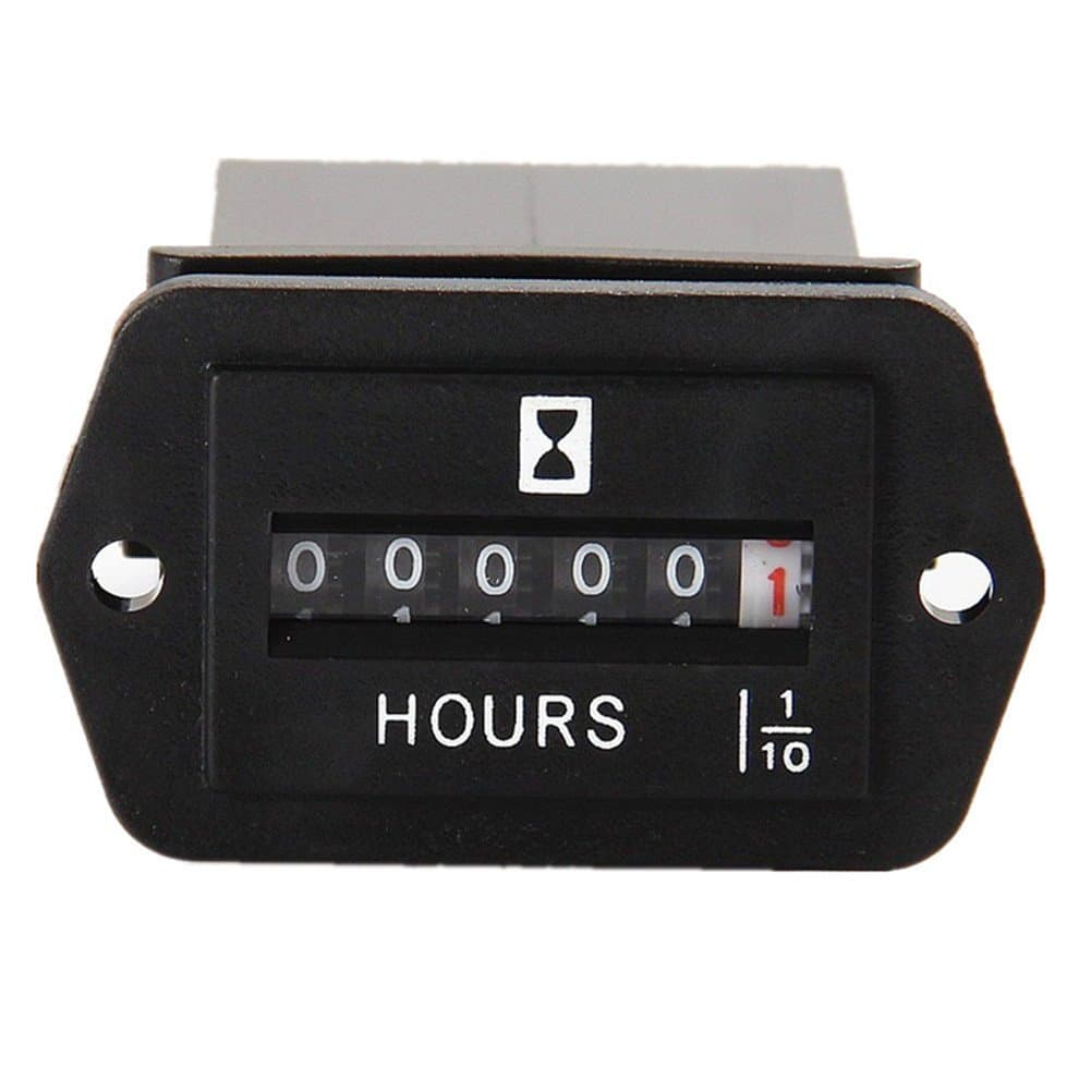 AIMILAR DC 6-80V Mechanical Hour Meter Hourmeter for Diesel Engine Generator Boat Motorcross Motor Truck Tractor