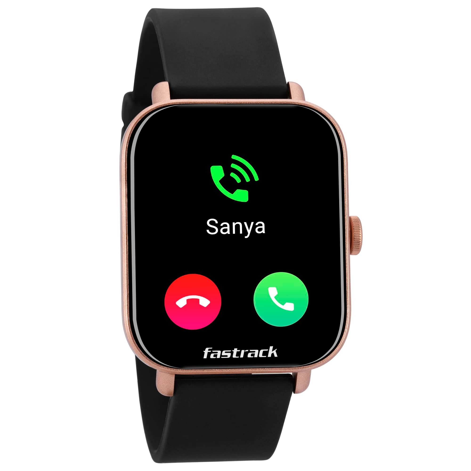 Fastrack Reflex VOX 2.0 Smart Watch|BT Calling|1.8" (4.6 cm) HD Display|Music Storage|TWS Connect|AI Voice|50+ Sports Modes|100+ Watchfaces|BP Monitor|SpO2|Sleep Tracker|Fast Charge|Rose Gold