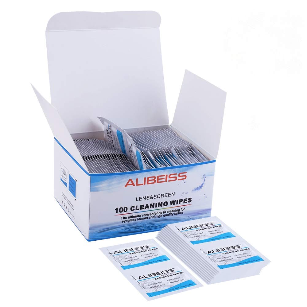 Pre-Moistened Screen Wipes Computer Screen Cleaner for Eyeglasses, Tablets, Camera Lenses, Keyboards,Phone and Other Delicate Surfaces-Pack of 100