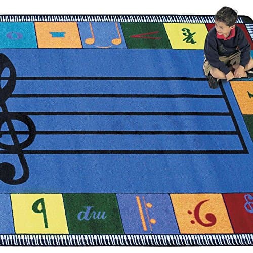 Joy CarpetsNote Worthy Elementary Rug, Multi, 5'4" x 7'8"