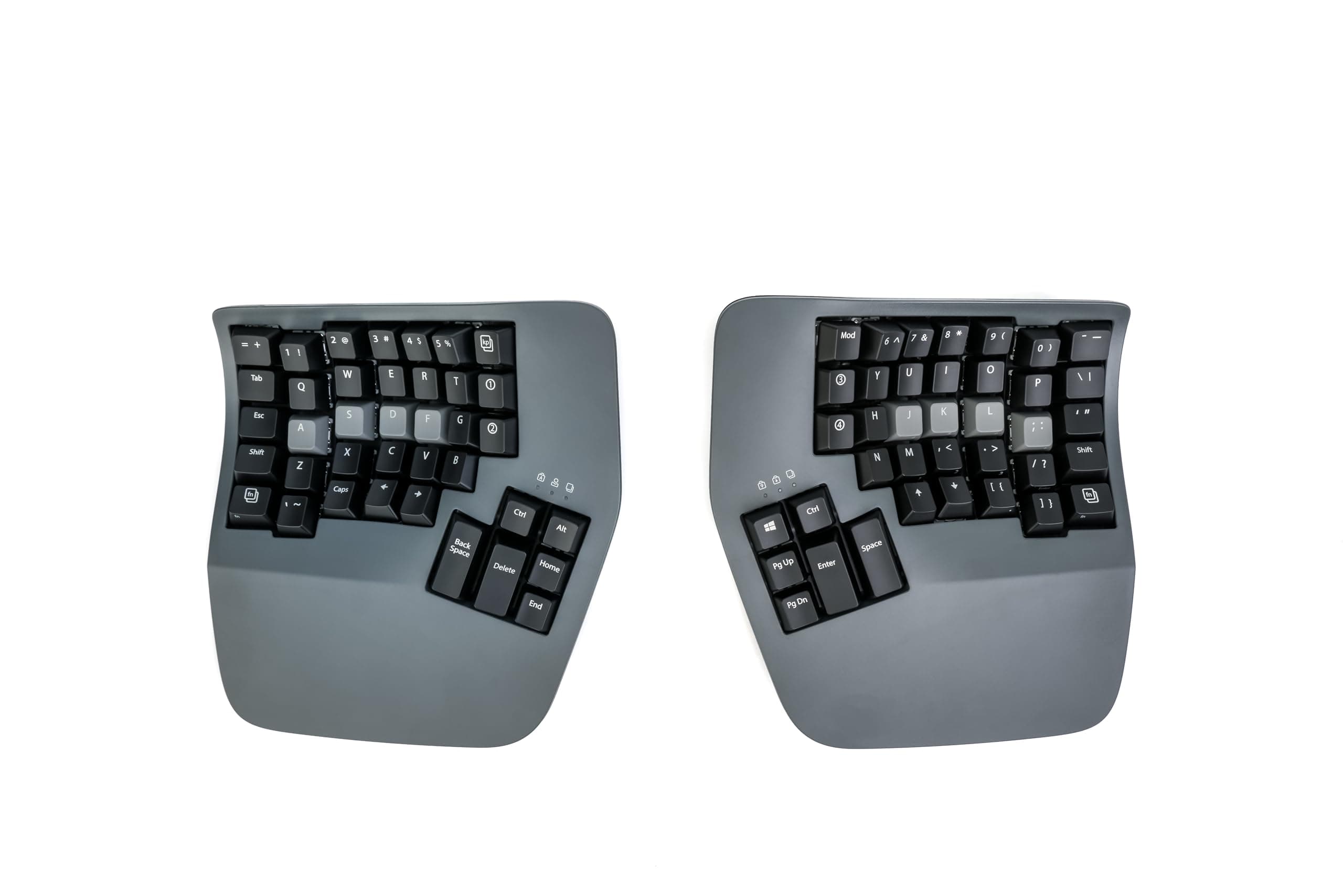 Advantage360 Professional Split Ergonomic Keyboard - Bluetooth | Quiet Mechanical Switches | Fully Programmable Open Source | Contoured Shape | Adjustable Tenting | Backlit