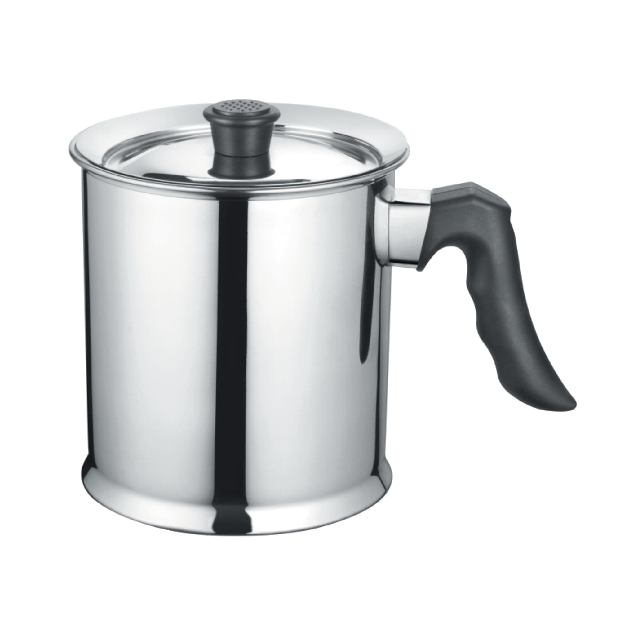 JVL MB-2-Single Bakelite Handle Stainless Steel Double Wall Milk Boiler Storage - 2 Liter