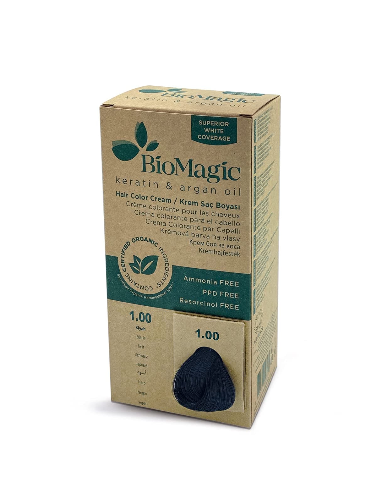 Bio Magic Permanent Hair Colour Cream, Black