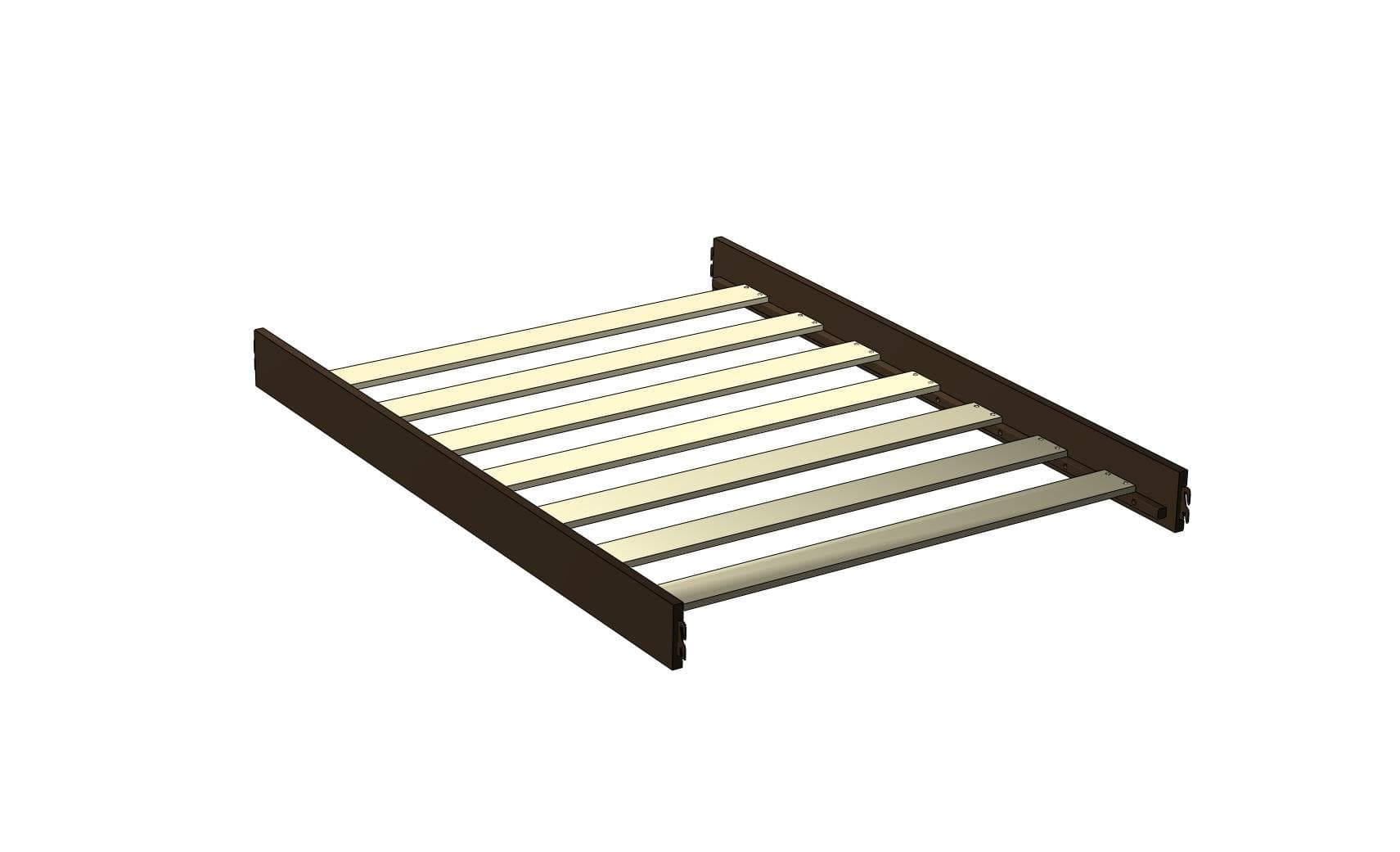 Strattton Bed Rails, Virginia Cherry