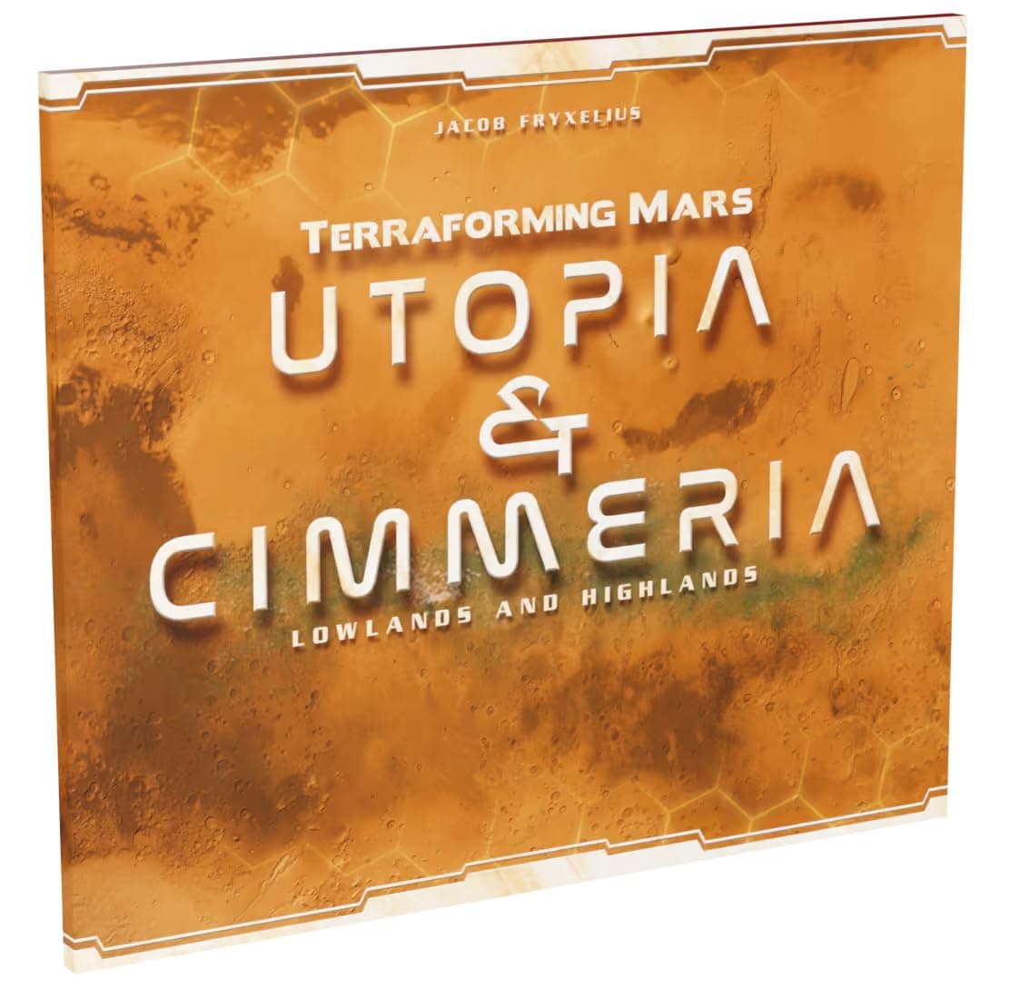 Terraforming Mars Utopia & Cimmeria - Double-Sided Game Board with New Maps and Awards - for Ages 12+ and 1 to 5 Players