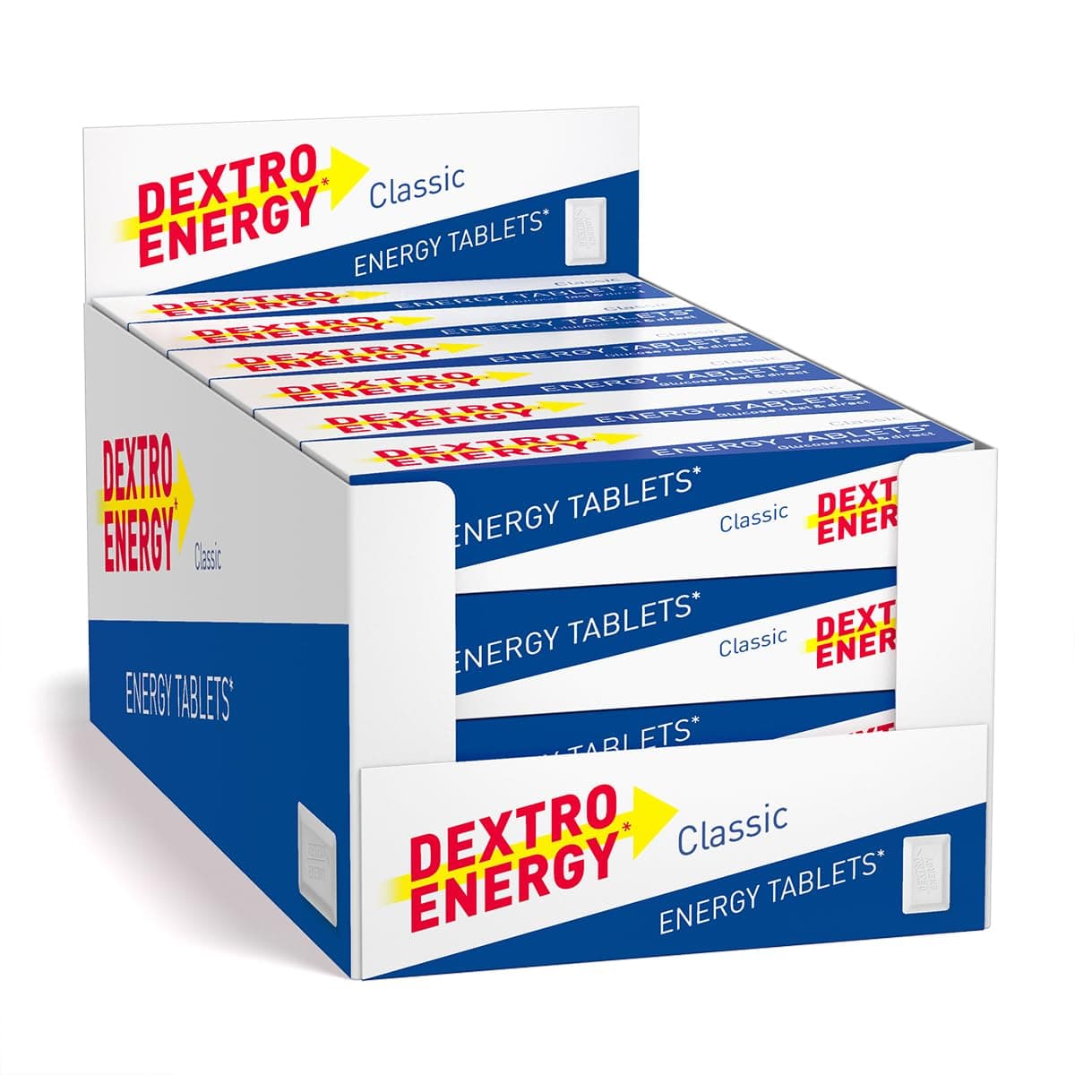Dextro Energy Classic Tablets Fast Acting Carbohydrates For A Quick Burst Of Glucose Ideal On the Go Vegan 47g (Pack of 24)