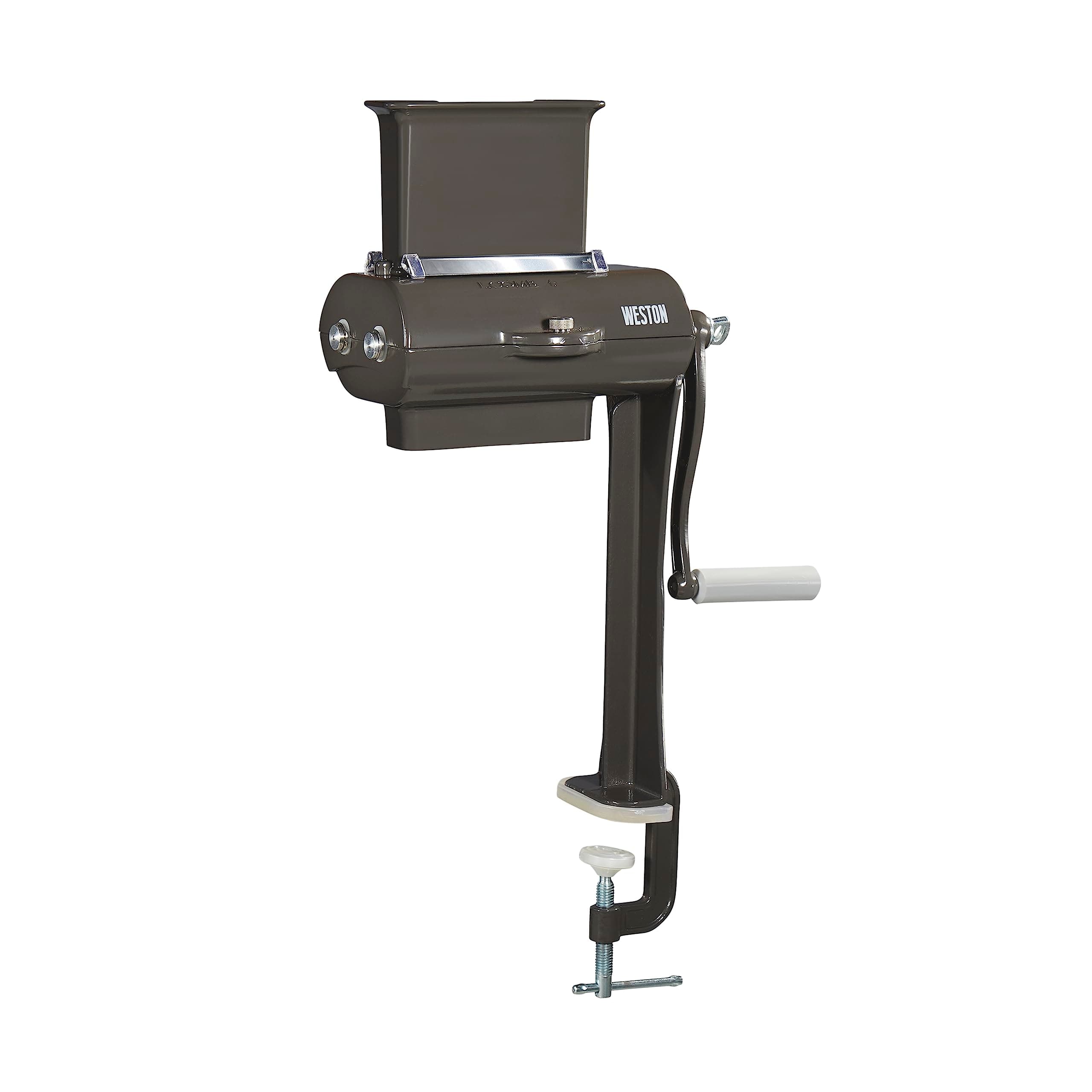 Weston Manual Support Beef Jerky Slicer, Quick and Easy Operation For Cuts Up To 5” Wide x 1.25” Thick, Durable Aluminum Construction, Stainless Steel Blades, Charcoal Gray (07-3801-W-A)