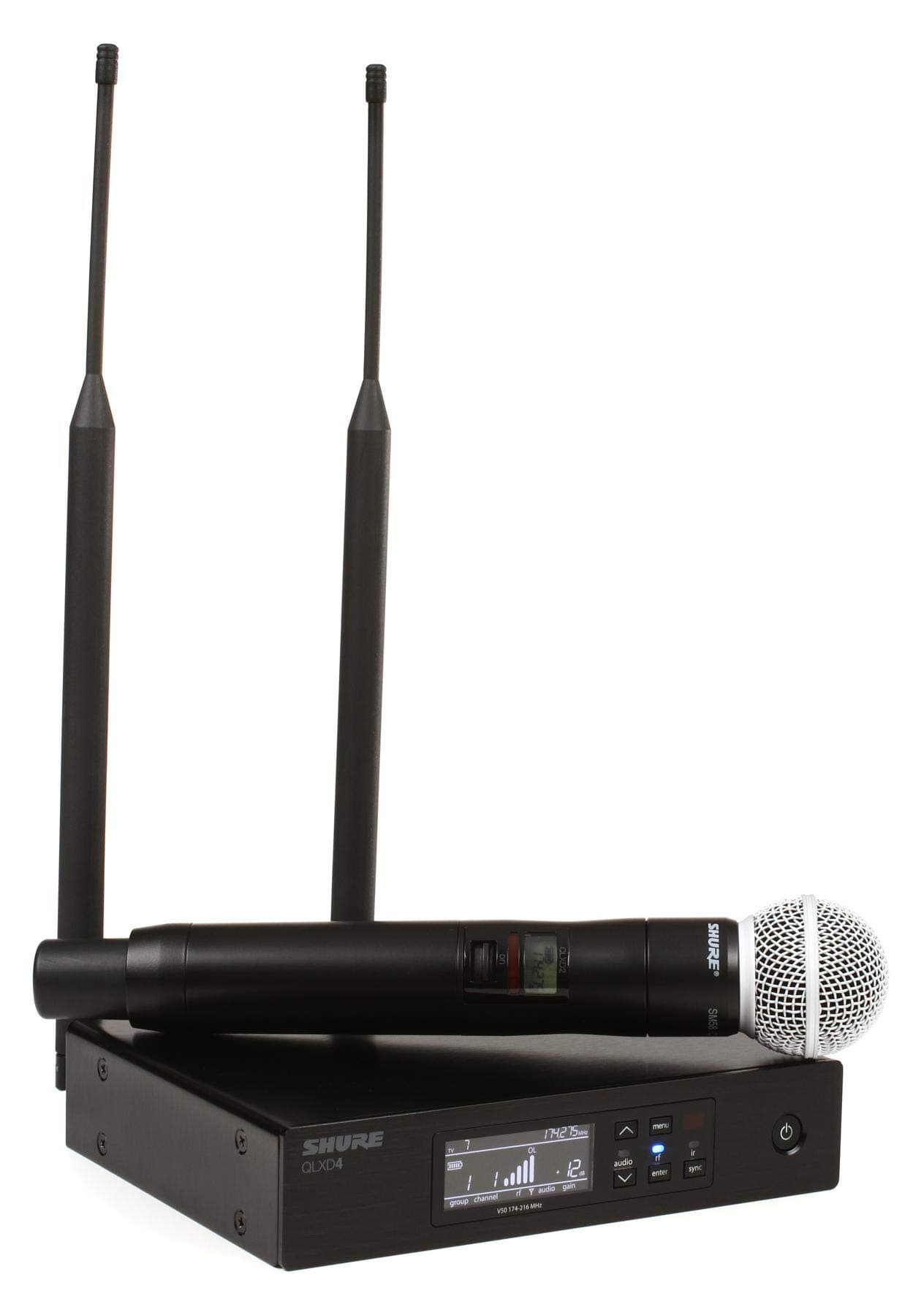 Shure QLXD24/SM58 Wireless Microphone System with SM58 Handheld Vocal Mic
