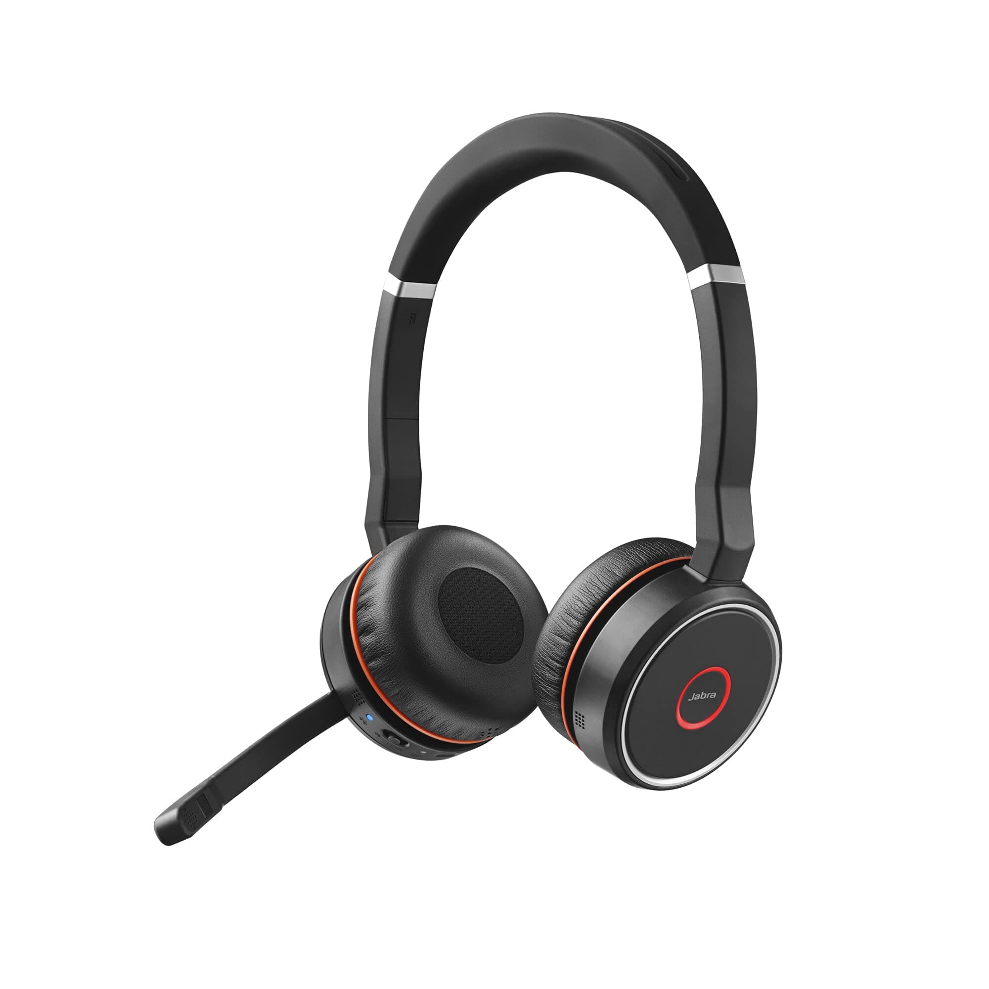 Evolve 75 MS Wireless Headset, Stereo – Includes Link 370 USB Adapter – Bluetooth Headset with World-Class Speakers, Active Noise-Cancelling Microphone, All Day Battery
