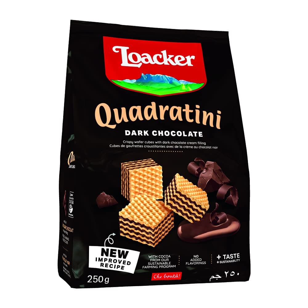 Quadratini Dark Chocolate 250Gram - Italy