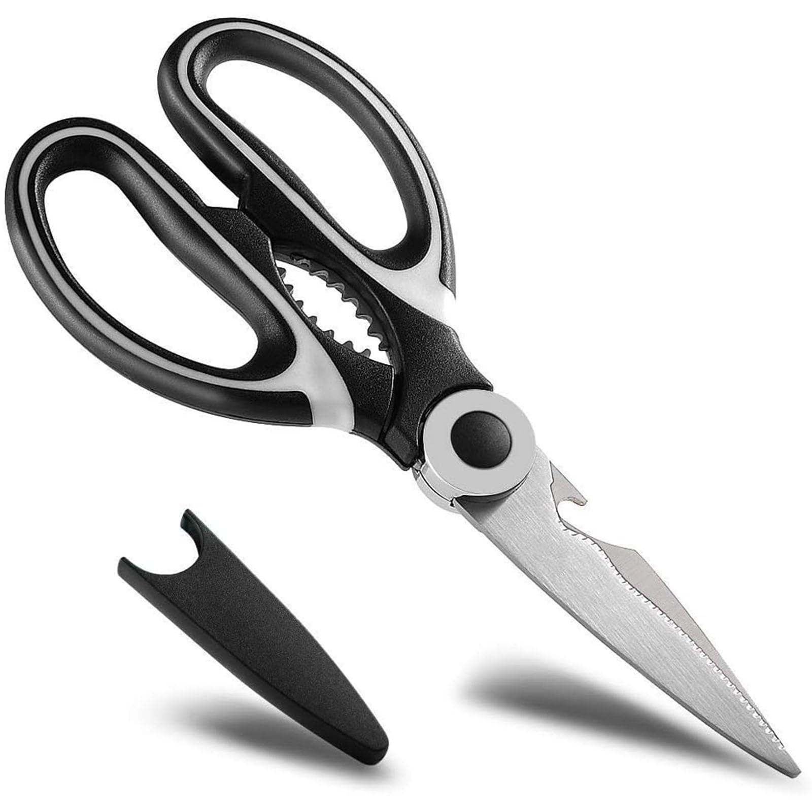 Babigo Heavy Duty Kitchen Scissors - Multifunctional Tool Scissors Suitable for Chicken, Poultry, Fish, Meat, Vegetables, HERBS, and Barbecue