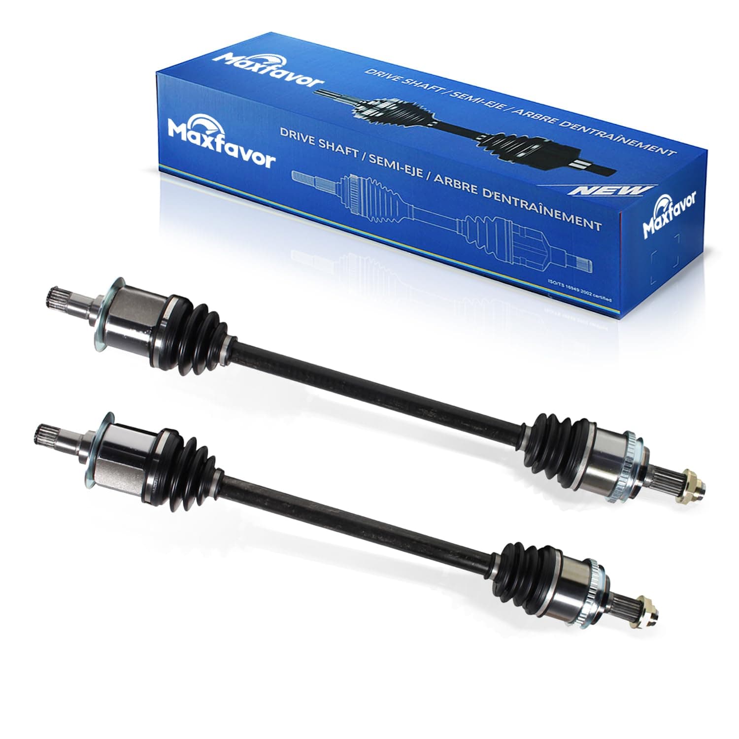 Maxfavor CV Joint Axle Shaft Assembly Compatible With 2003 2004 2005 2006 2007 Honda Accord EX LX EX-L 2.4L L4, CV Axles Front Passenger and Driver Side - Automatic Trans FWD