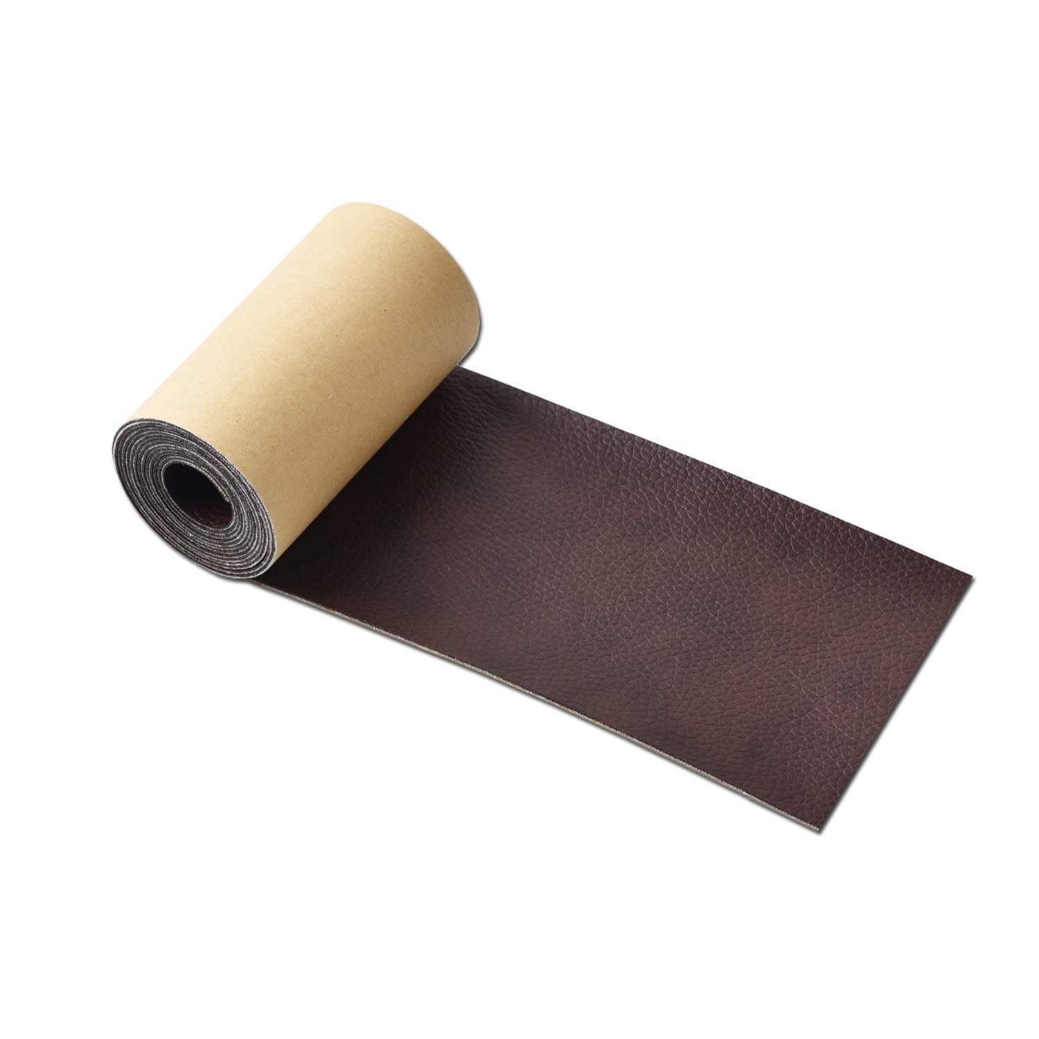 Leather Tape 3X60 Inch Self-Adhesive Leather Repair Patch for Sofas, Couch, Furniture, Drivers Seat (Brown)