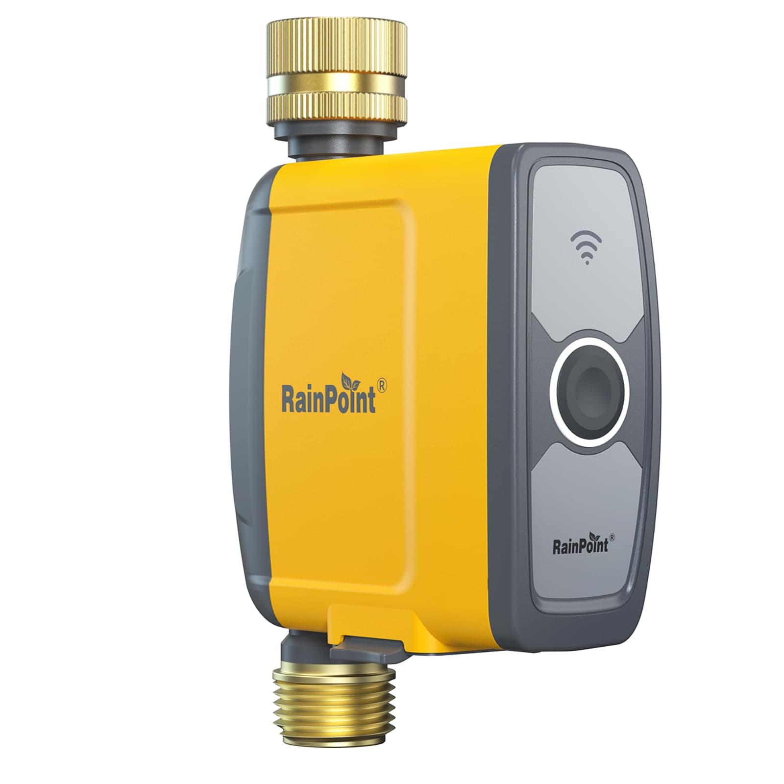 WiFi Water Timer, Smart Sprinkler System Valve With APP & Voice Control, Weather-Based Automatic Rain Delay, Brass Inlet & Outlet (No WiFi Hub)