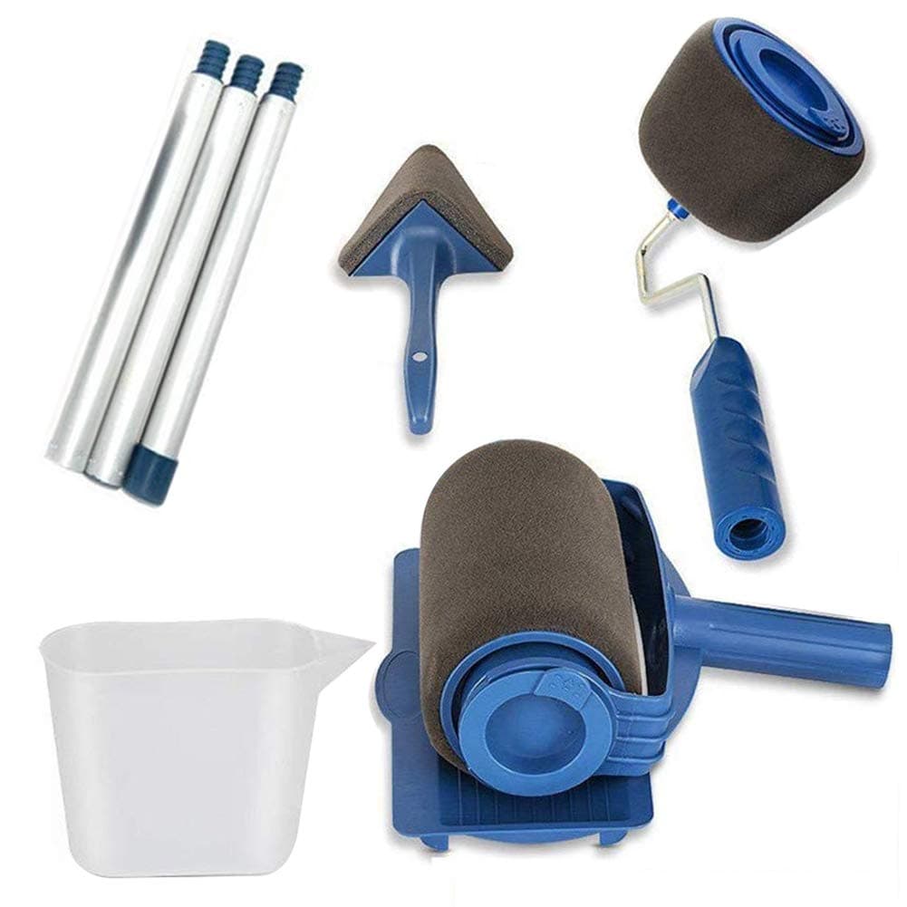 Paint Roller Pro Brush As Seen On TV with 3 Extension Handle Stick Paint Runner Pro,Handle Flocked Edger Room Wall Printing Transform Your Room in Just Minutes Quickly Decorate