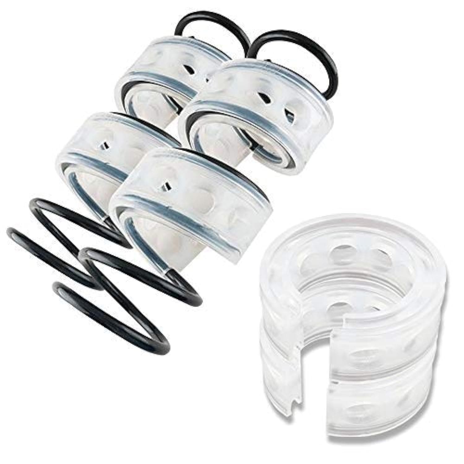 2Pcs Universal Car Shock Absorber Spring Bumper Power Auto Buffers A/B/C/D/E/F Type Spring Bumpers Rubber F Type