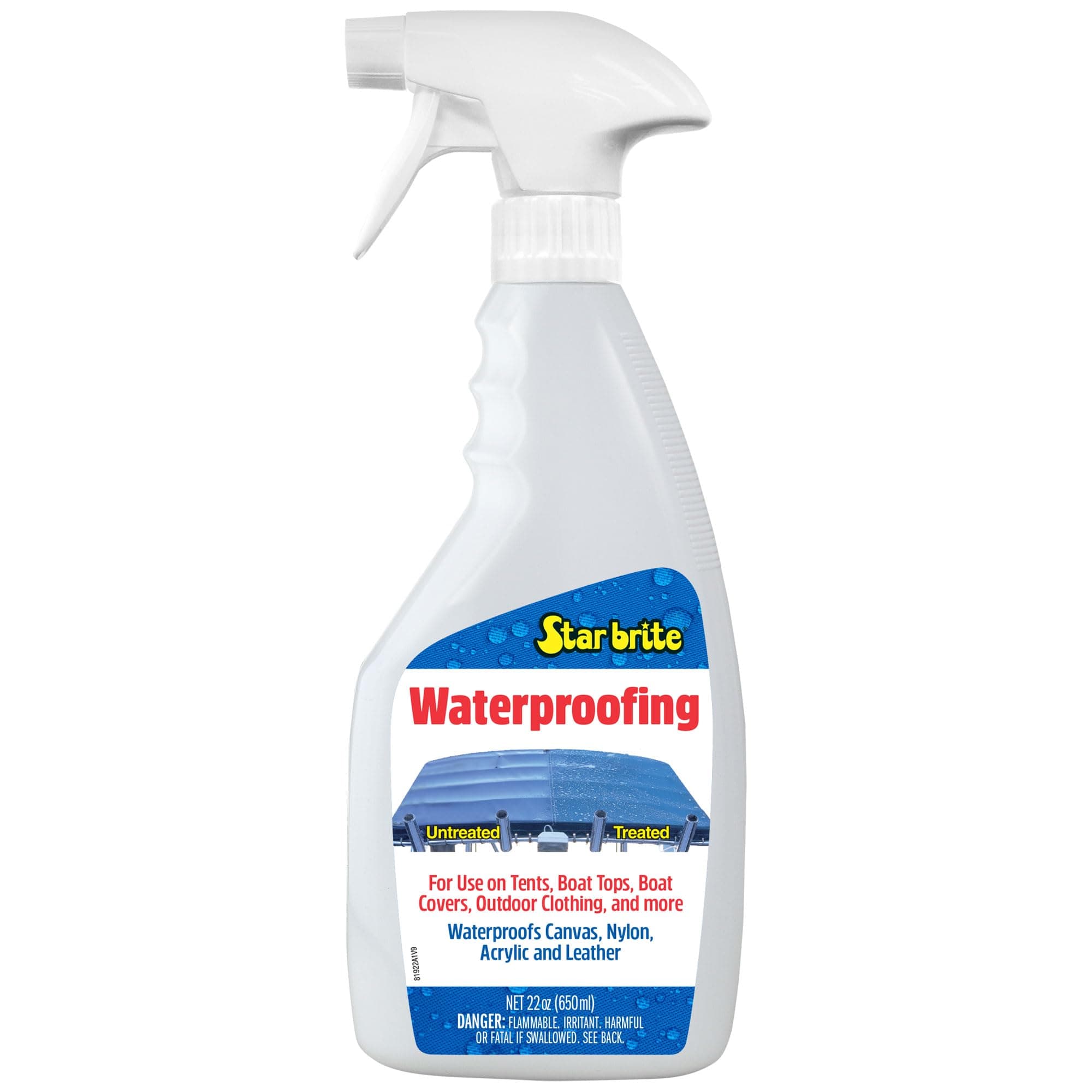 STAR BRITE Waterproofing Spray, Waterproofer + Stain Repellent + UV Protection for Boat Covers, Car Covers, Bimini Tops, Tents, Jackets, Backpacks, Boots, Awnings, Patio Covers & More