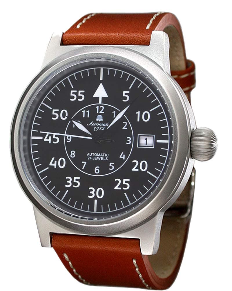 – Men's Automatic Wristwatch Leather Strap A1143X